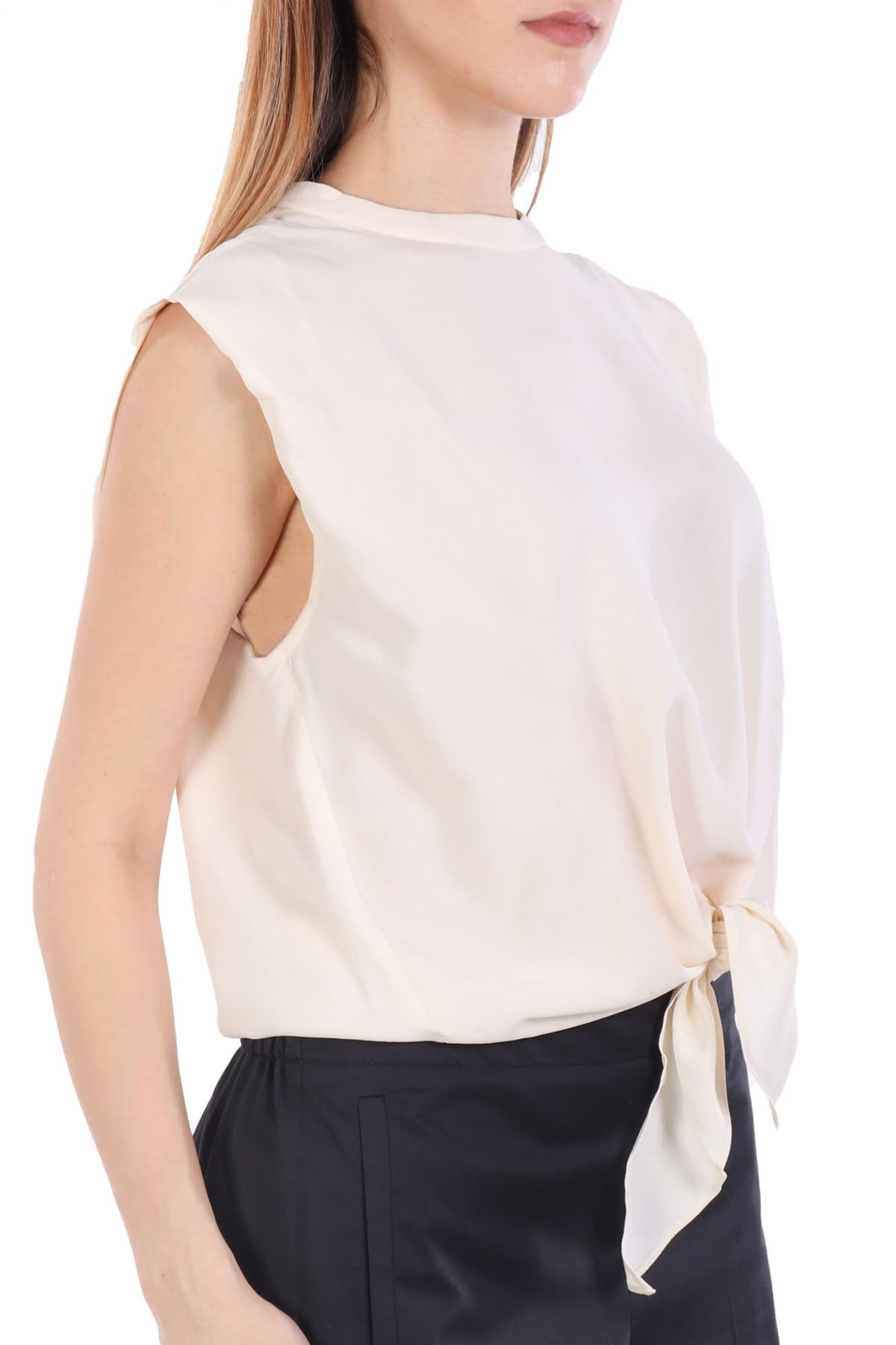 MARELLA MONOCHROME TOP IDEALE ΔΕΣΙΜΟ ΜΠΡΟΣΤΑ ΕΚΡΟΥ