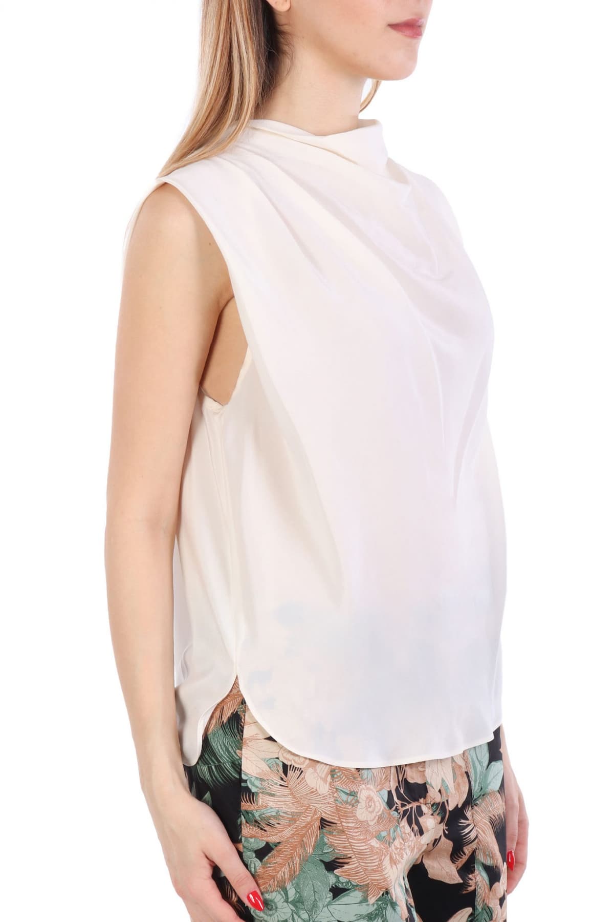 MARELLA TOP DONDOLO ΝΤΡΑΠΕ ΠΙΕΤΕΣ ΕΚΡΟΥ