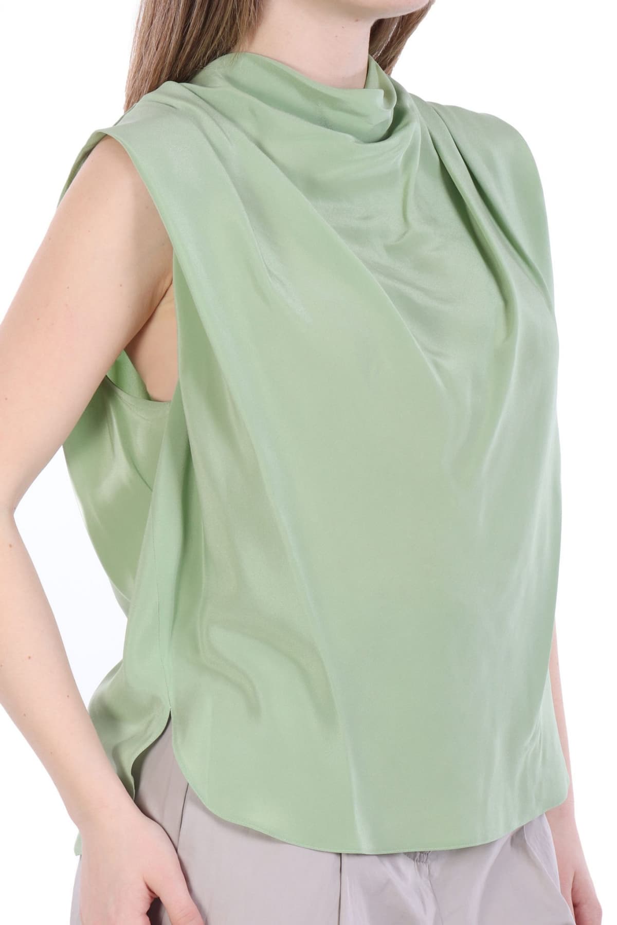 MARELLA TOP DONDOLO ΝΤΡΑΠΕ ΠΙΕΤΕΣ ΠΡΑΣΙΝΟ