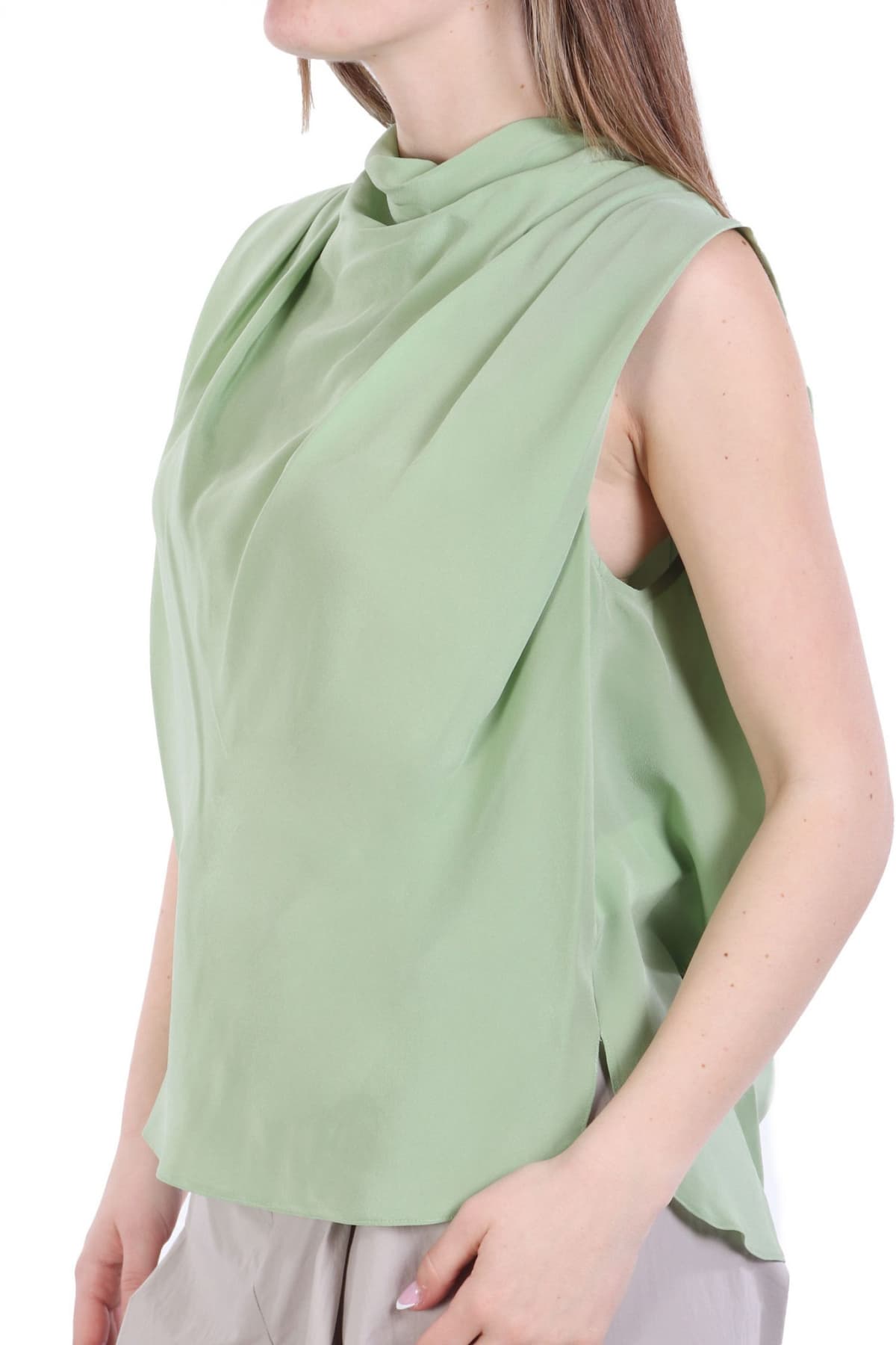 MARELLA TOP DONDOLO ΝΤΡΑΠΕ ΠΙΕΤΕΣ ΠΡΑΣΙΝΟ