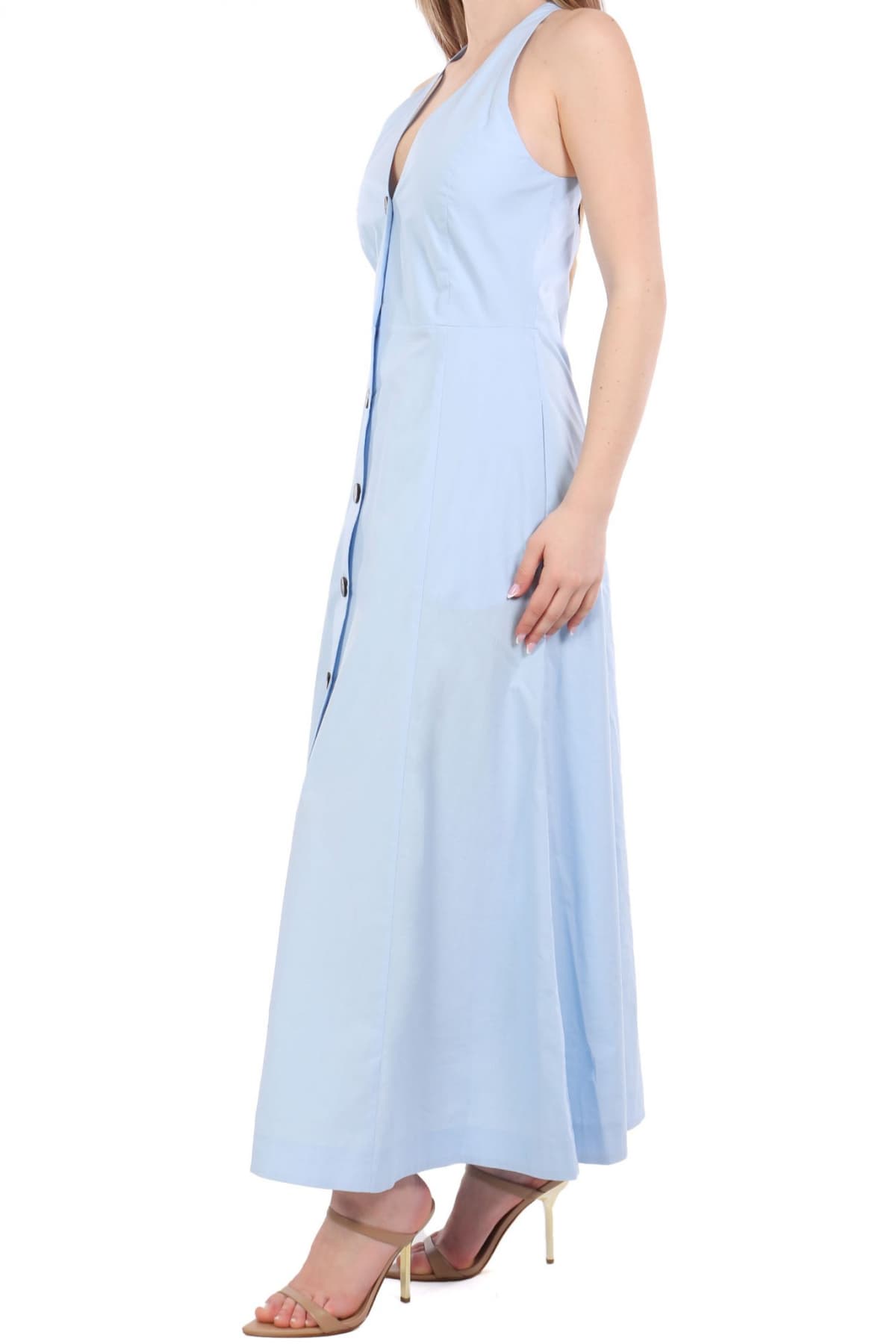 MARELLA ΦΟΡΕΜΑ MAXI PIOPPO ΚΟΥΜΠΙΑ ΑΝΟΙΧΤΗ ΠΛΑΤΗ ΣΙΕΛ