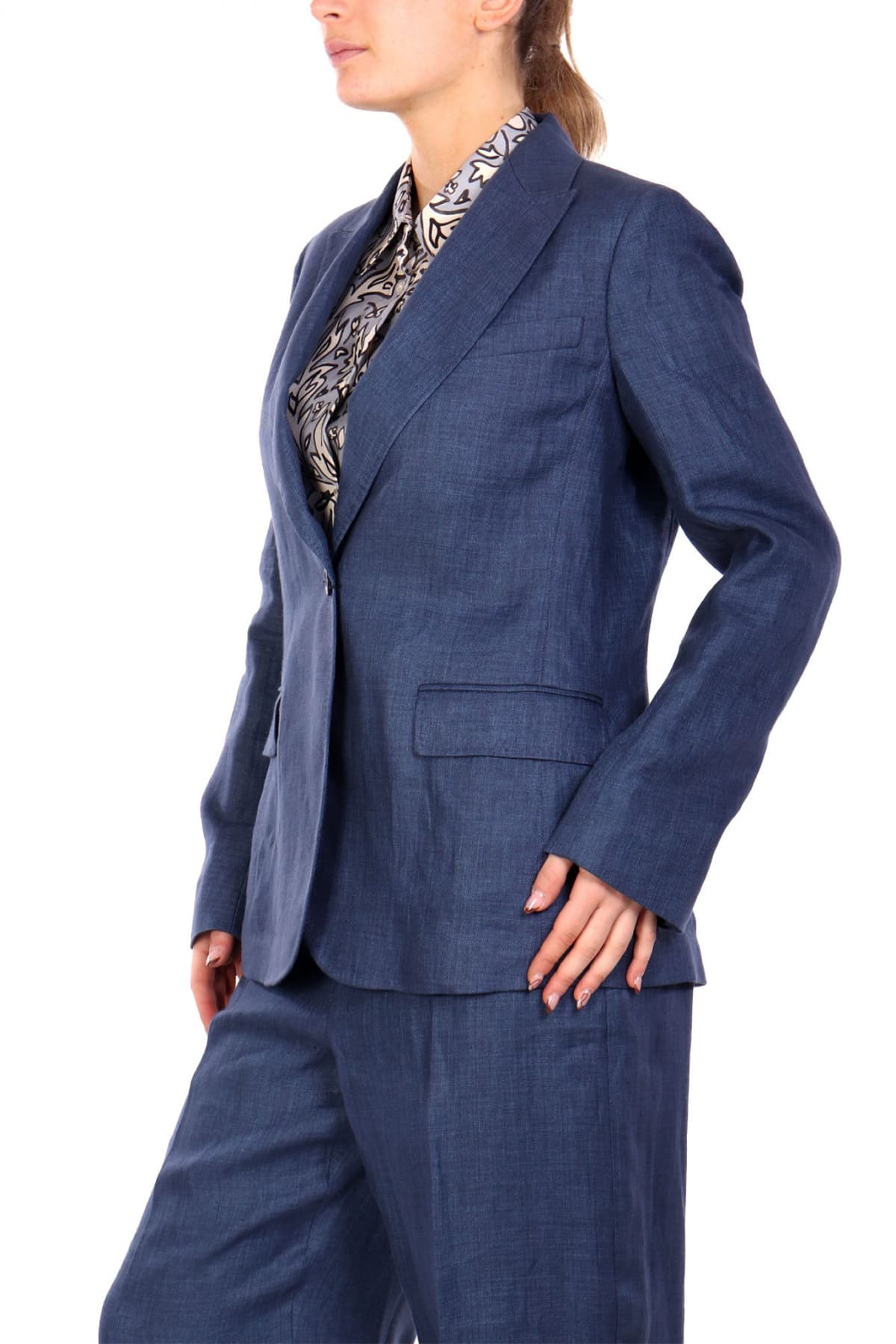 MAX MARA WEEKEND ΣΑΚΑΚΙ ΛΙΝΟ NALUT ΜΠΛΕ