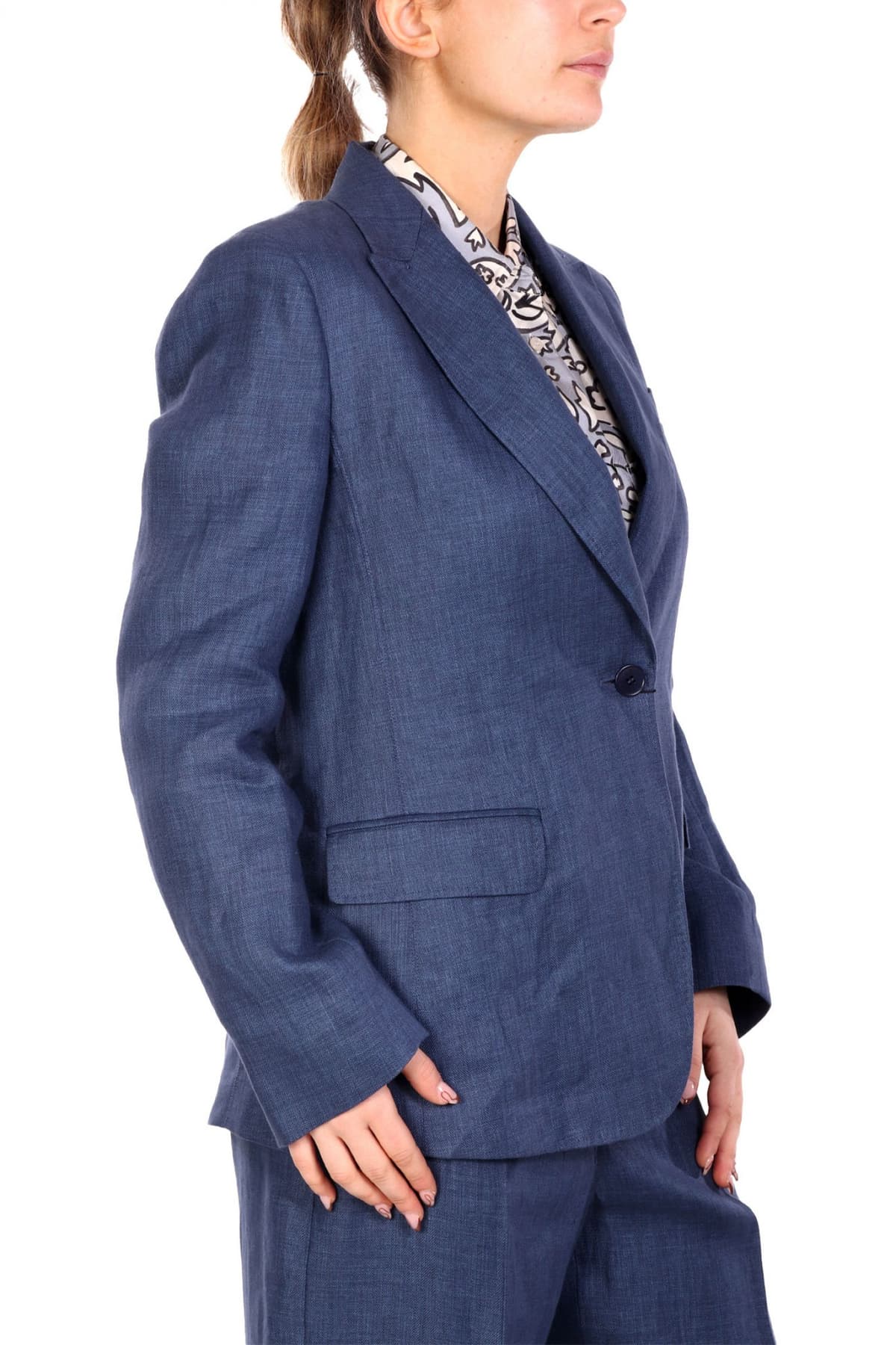 MAX MARA WEEKEND ΣΑΚΑΚΙ ΛΙΝΟ NALUT ΜΠΛΕ