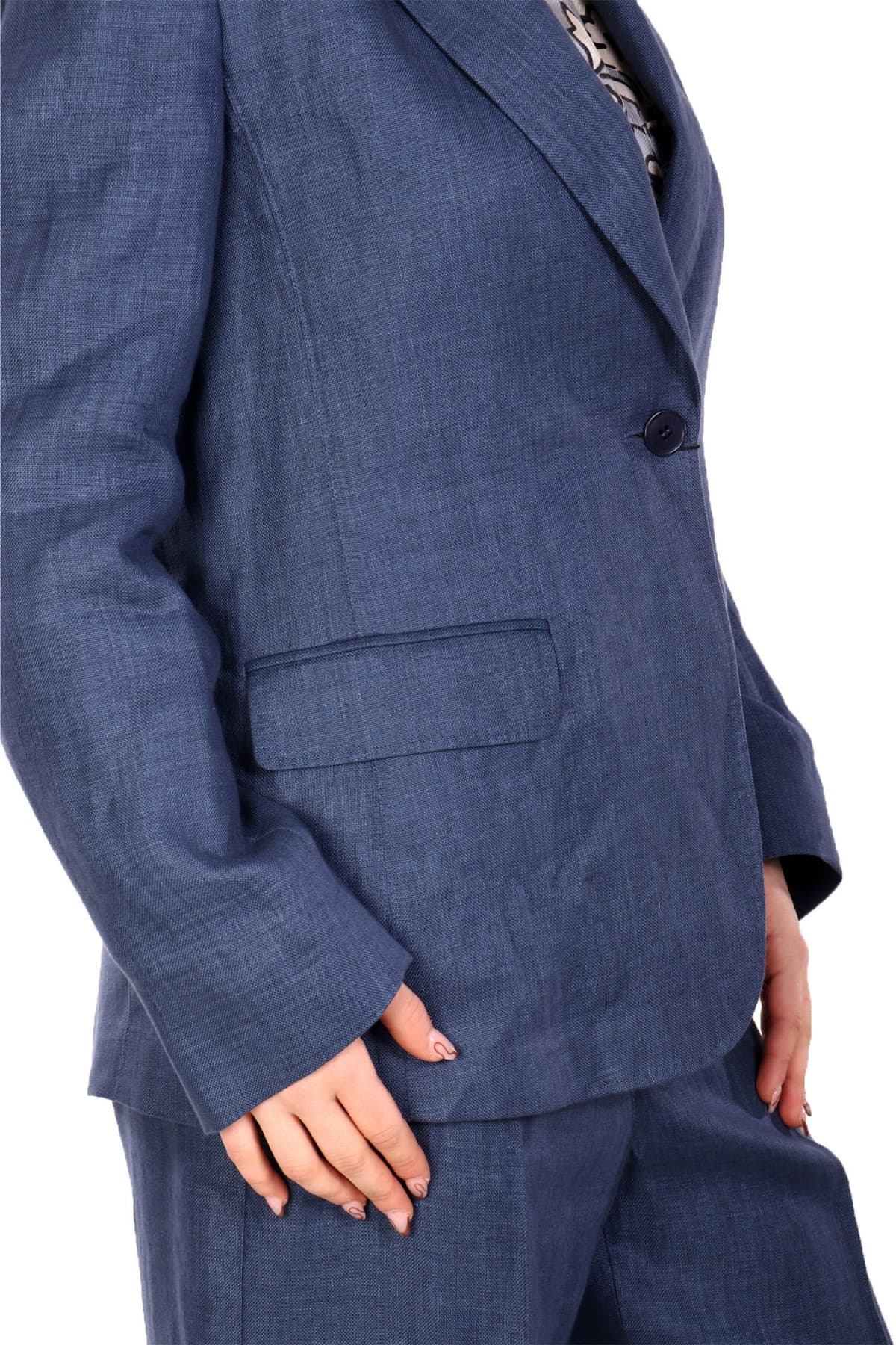 MAX MARA WEEKEND ΣΑΚΑΚΙ ΛΙΝΟ NALUT ΜΠΛΕ