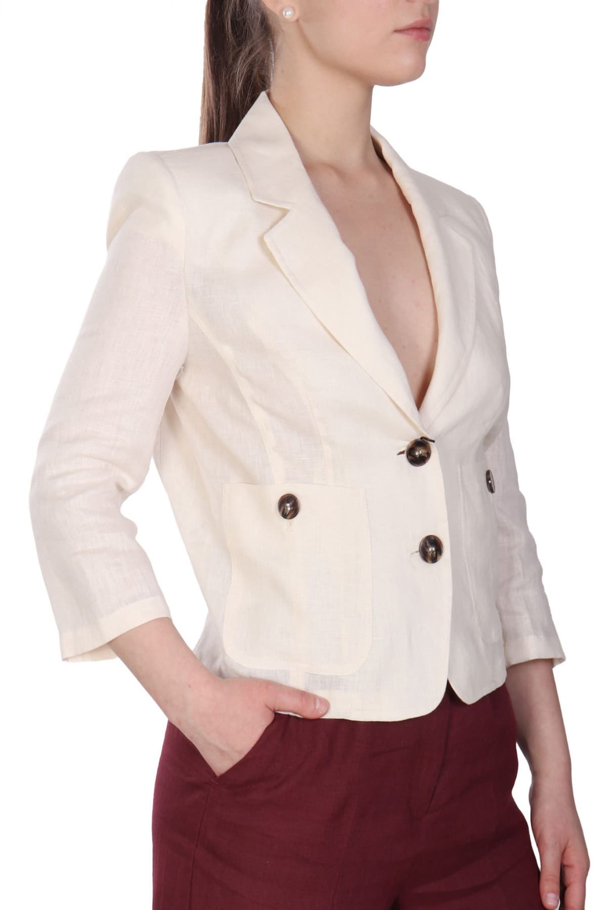 MARELLA EMME ΣΑΚΑΚΙ MOSELLA1 ΛΙΝΟ ΕΚΡΟΥ