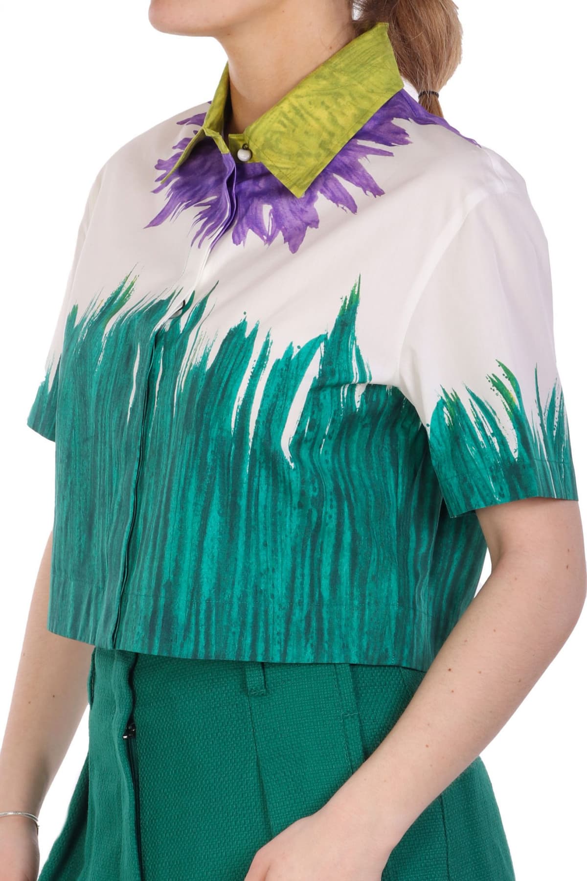 MAX MARA WEEKEND ΠΟΥΚΑΜΙΣΟ QUERO CROP ΠΟΛΥΧΡΩΜΟ