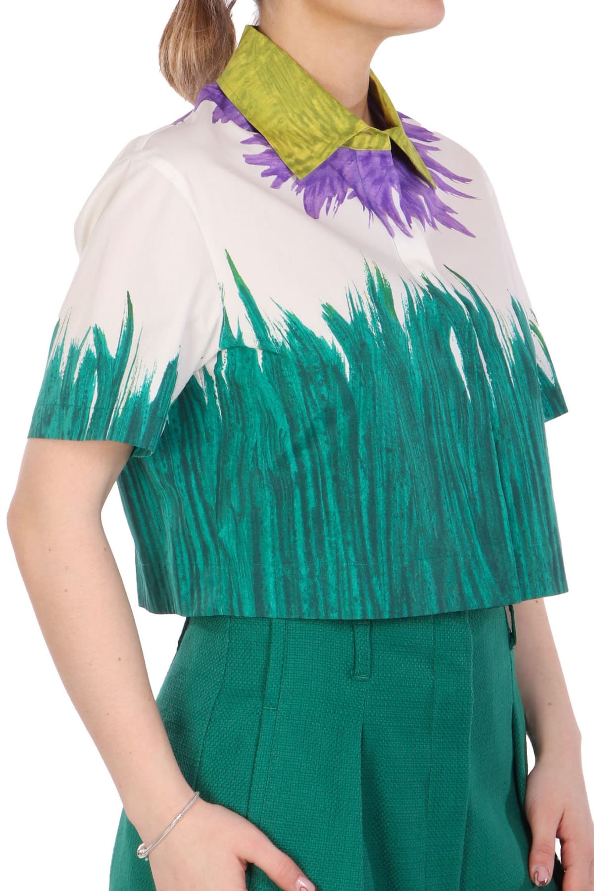 MAX MARA WEEKEND ΠΟΥΚΑΜΙΣΟ QUERO CROP ΠΟΛΥΧΡΩΜΟ