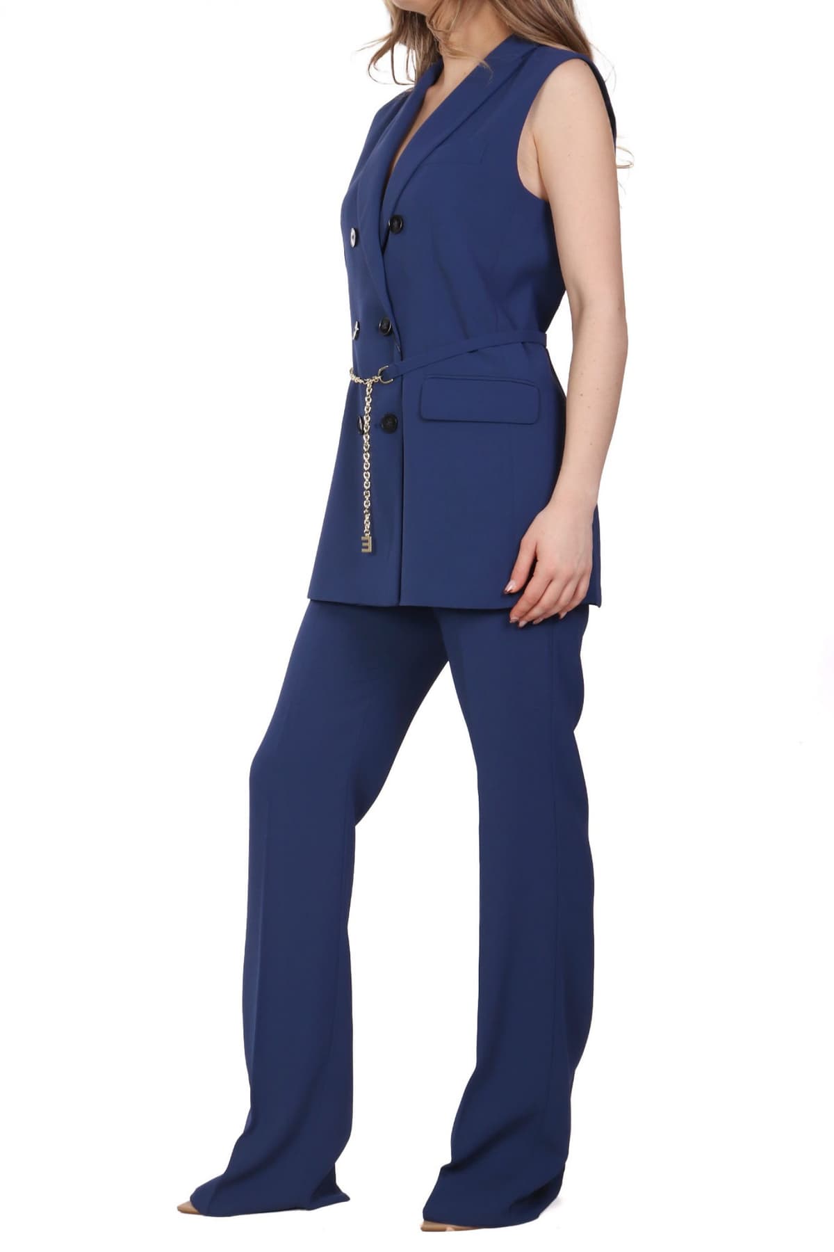 MARELLA EMME ΣΕΤ ΠΑΝΤΕΛΟΝΙ-ΣΑΚΑΚΙ ΑΜΑΝΙΚΟ ELLISSE ΑΠΟΣΠΩΜΕΝΗ ΖΩΝΗ ΣΚΟΥΡΟ ΜΠΛΕ