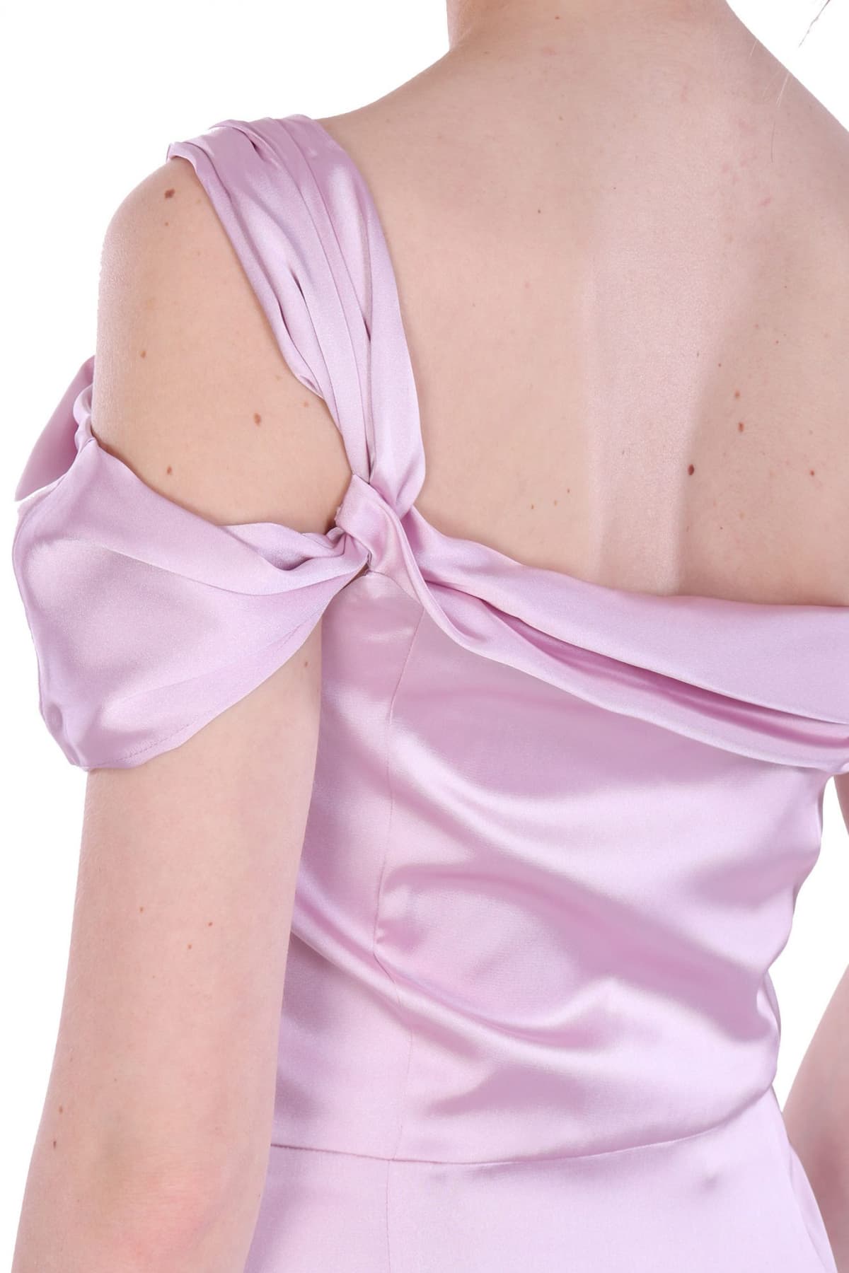 MARELLA EMME ΦΟΡΕΜΑ MAXI JULIETTE ΣΑΤΕΝ ΕΝΑΣ ΩΜΟΣ ΑΝΟΙΓΜΑ ΣΤΟ ΠΛΑΙ ΛΙΛΑ