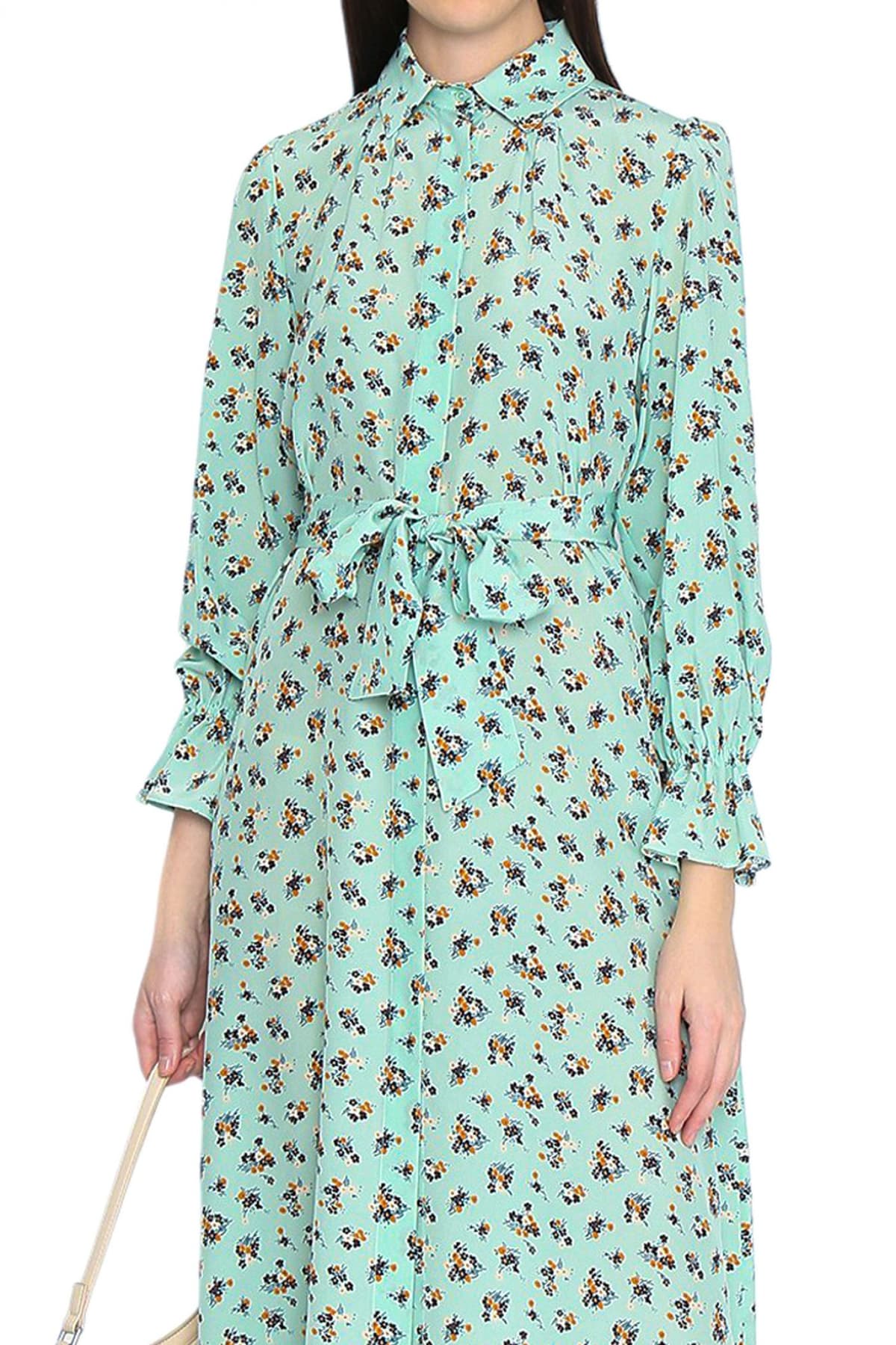 MAX MARA WEEKEND ΦΟΡΕΜΑ MIDI TAFFY FLORAL ΜΕΤΑΞΙ ΑΠΟΣΠΩΜΕΝΗ ΖΩΝΗ ΒΕΡΑΜΑΝ
