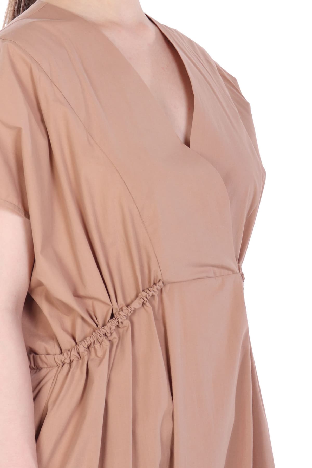 MAX MARA WEEKEND ΦΟΡΕΜΑ MIDI BLASONE V-NECK ΚΑΜΕΛ