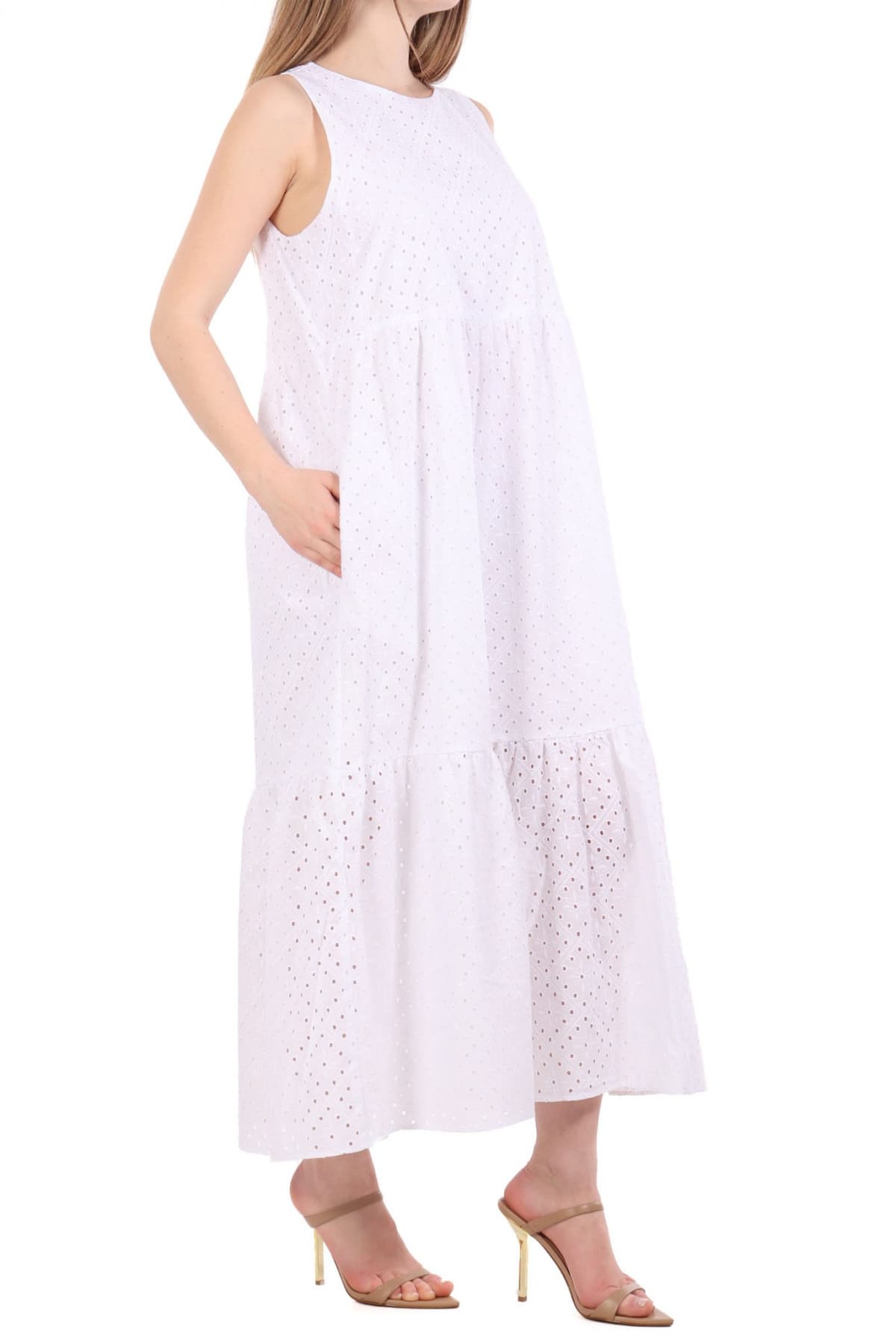 MARELLA EMME ΦΟΡΕΜΑ MIDΙ NELSON ΔΙΑΤΡΙΤΟ ΒΟΛΑΝ ΛΕΥΚΟ