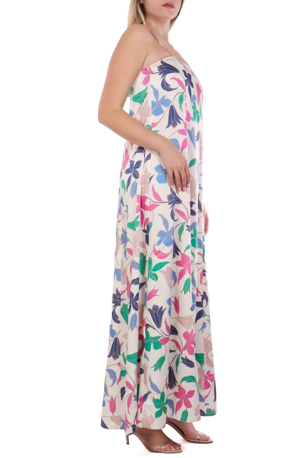 MARELLA EMME ΦΟΡΕΜΑ MAXI RACLA ΕΜΠΡΙΜΕ ΥΠΟΛΕΥΚΟ