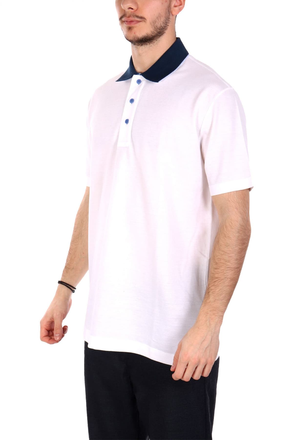 PAUL&SHARK POLO ΛΕΥΚΟ-ΜΠΛΕ