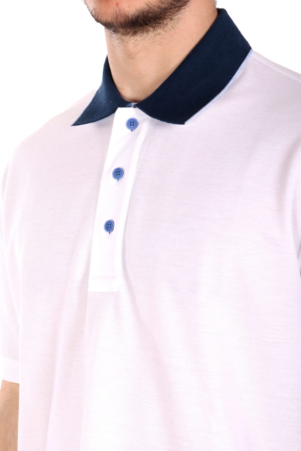 PAUL&SHARK POLO ΛΕΥΚΟ-ΜΠΛΕ