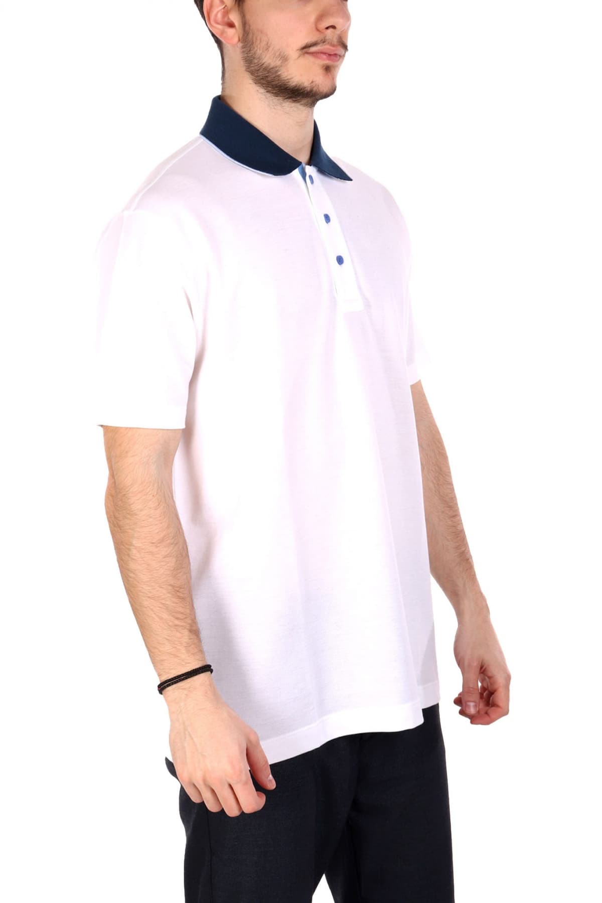 PAUL&SHARK POLO ΛΕΥΚΟ-ΜΠΛΕ