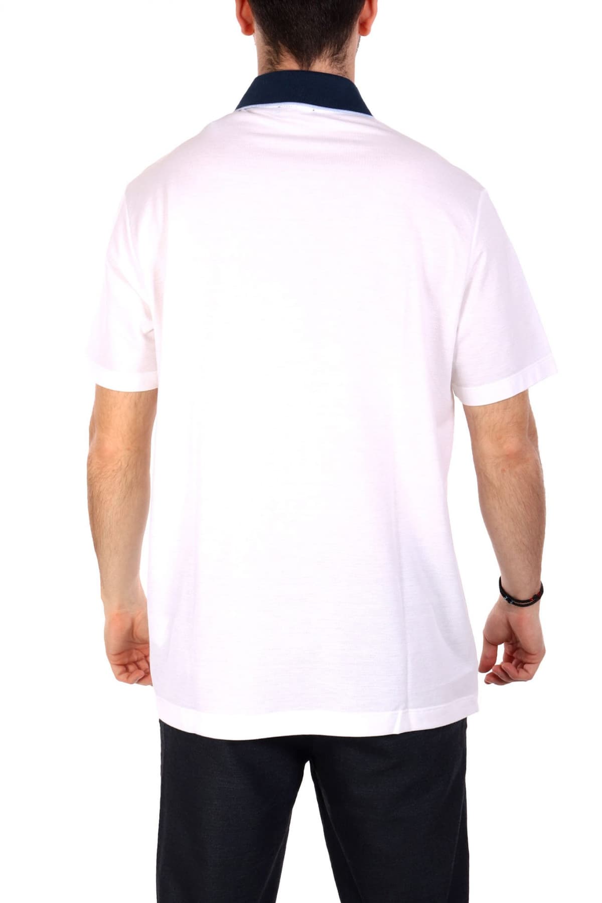 PAUL&SHARK POLO ΛΕΥΚΟ-ΜΠΛΕ