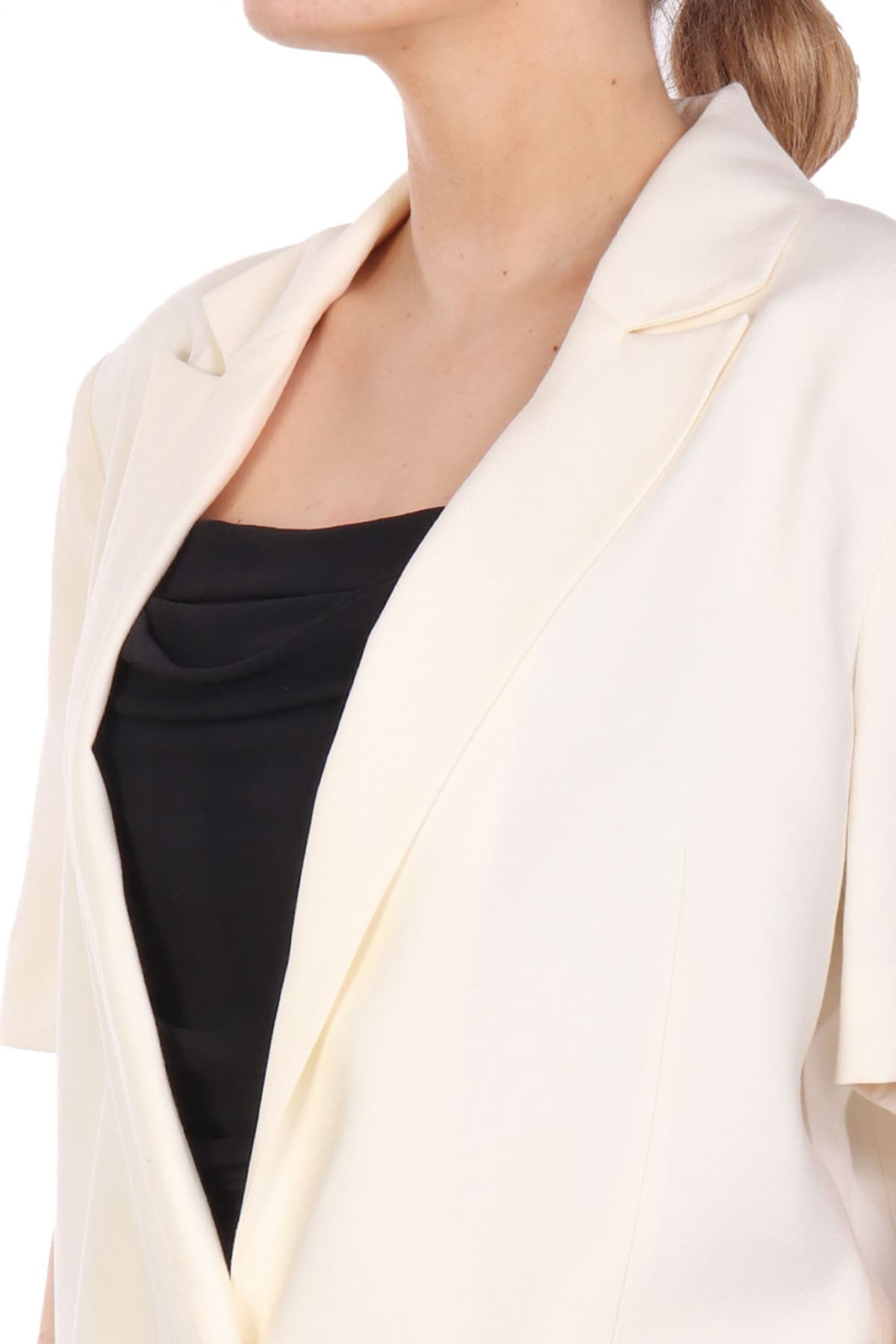 PATRIZIA PEPE ΣΑΚΑΚΙ ΚΟΝΤΟ ΜΑΝΙΚΙ LOGO ΠΙΣΩ ΕΚΡΟΥ