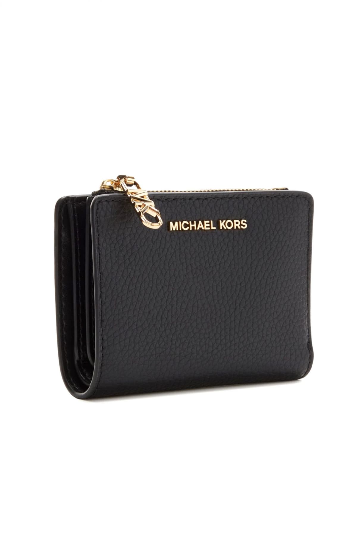 MICHAEL KORS ΠΟΡΤΟΦΟΛΙ EMPIRE ΜΕΤΑΛΛΙΚΟ LOGO ΜΑΥΡΟ
