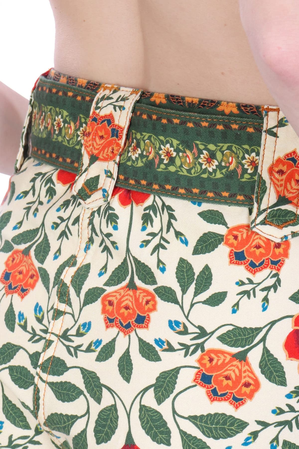 FARM RIO ΣΟΡΤΣΑΚΙ GARDEN TAPESTRY SAND FLORAL ΑΠΟΣΠΩΜΕΝΗ ΖΩΝΗ ΜΠΕΖ-ΠΡΑΣΙΝΟ