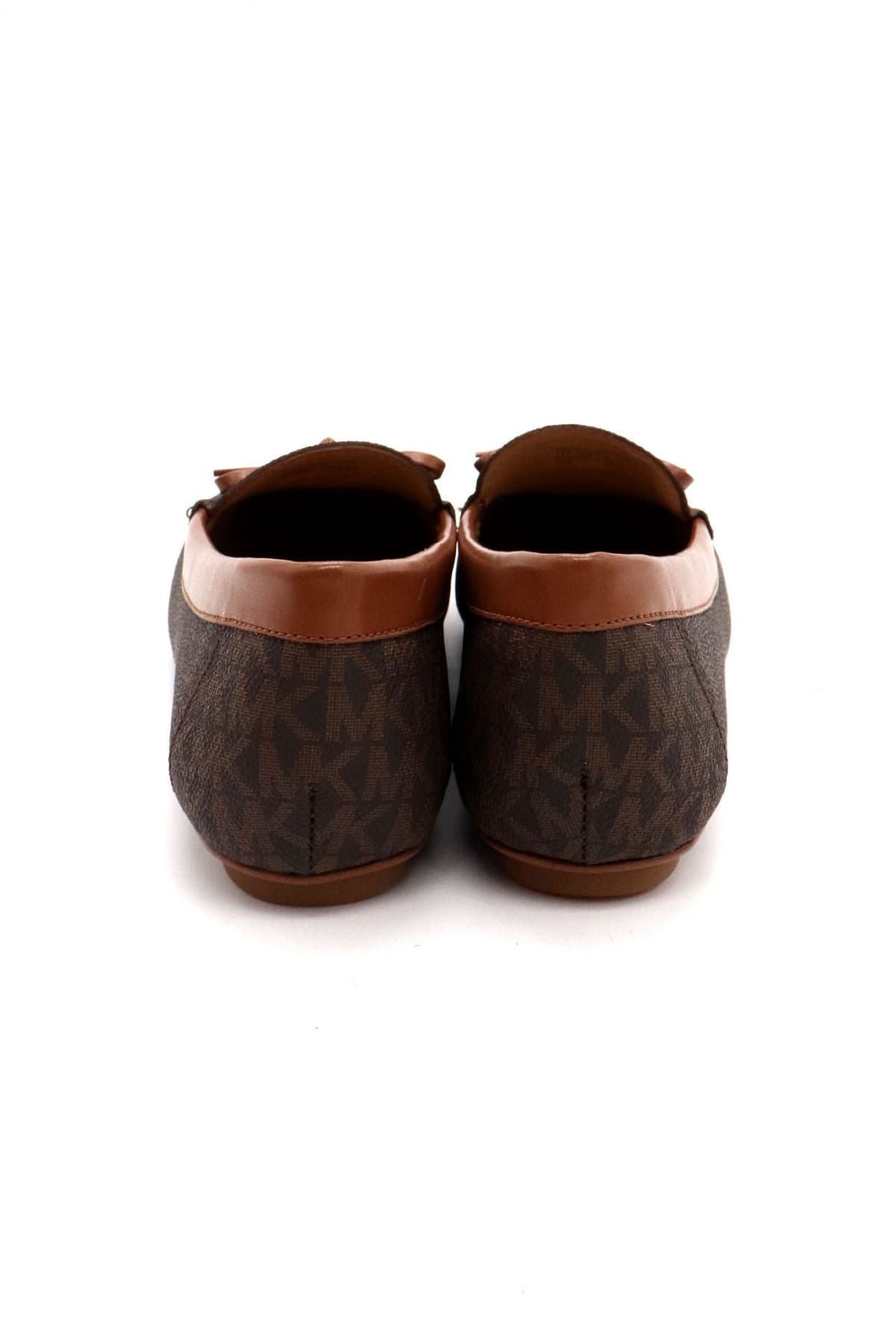 MICHAEL KORS ΠΑΠΟΥΤΣΙΑ ΜΟΚΑΣΙΝΙΑ JULIETTE MOC ALL OVER LOGO ΚΑΦΕ/ΤΑΜΠΑ