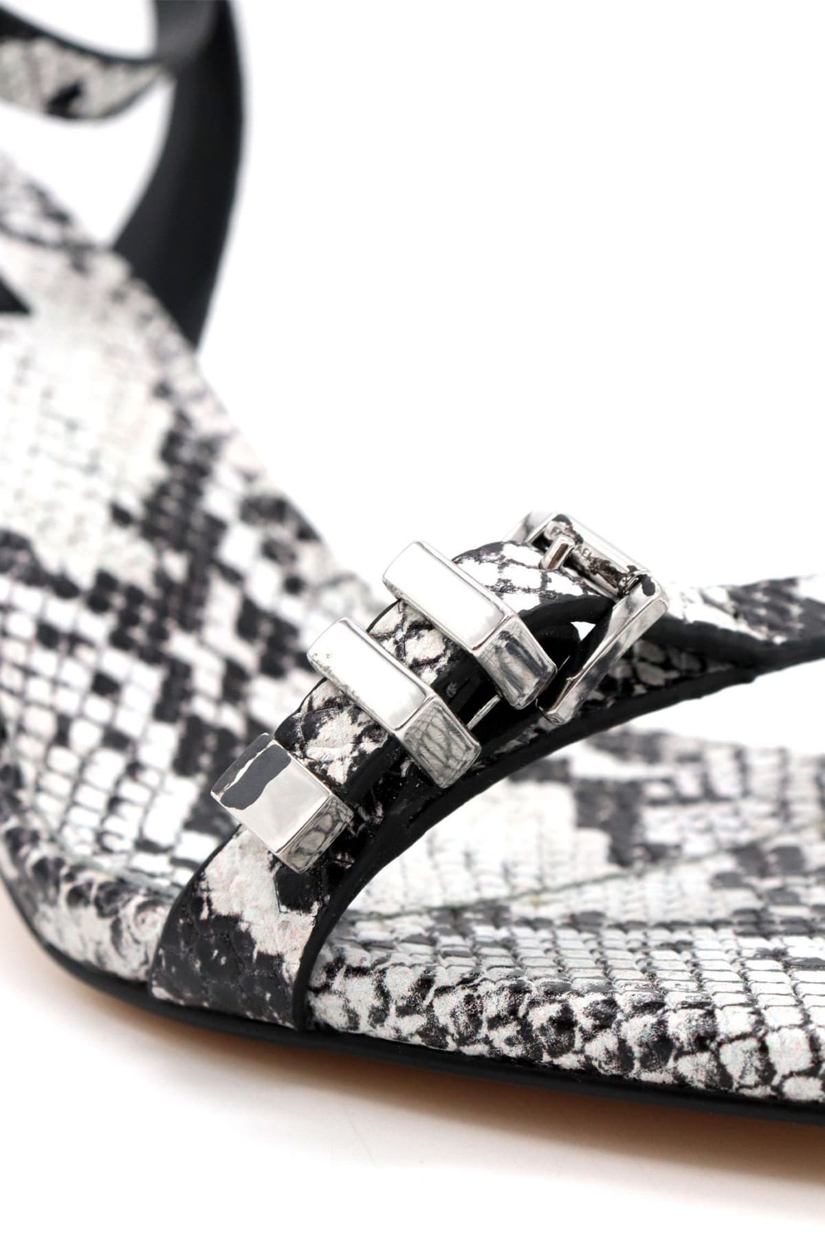 MICHAEL KORS ΠΑΠΟΥΤΣΙΑ ΠΕΔΙΛΑ DARRINGTON STILETTO ΦΙΔΙ ΜΑΥΡΟ/ΛΕΥΚΟ