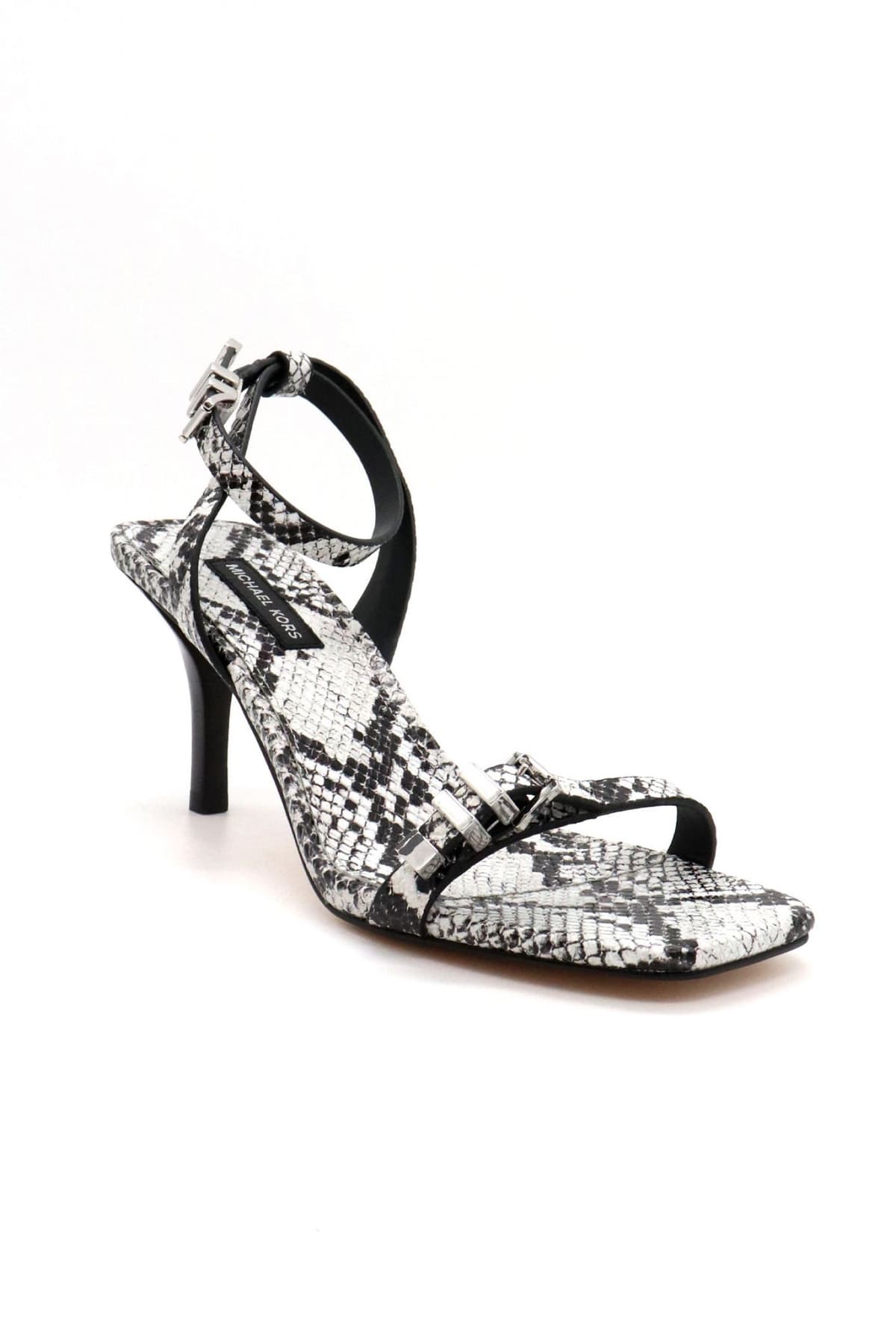 MICHAEL KORS ΠΑΠΟΥΤΣΙΑ ΠΕΔΙΛΑ DARRINGTON STILETTO ΦΙΔΙ ΜΑΥΡΟ/ΛΕΥΚΟ