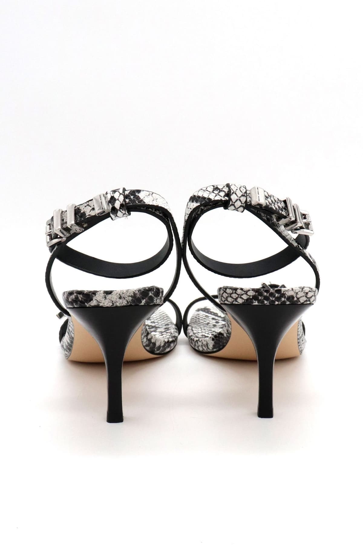 MICHAEL KORS ΠΑΠΟΥΤΣΙΑ ΠΕΔΙΛΑ DARRINGTON STILETTO ΦΙΔΙ ΜΑΥΡΟ/ΛΕΥΚΟ