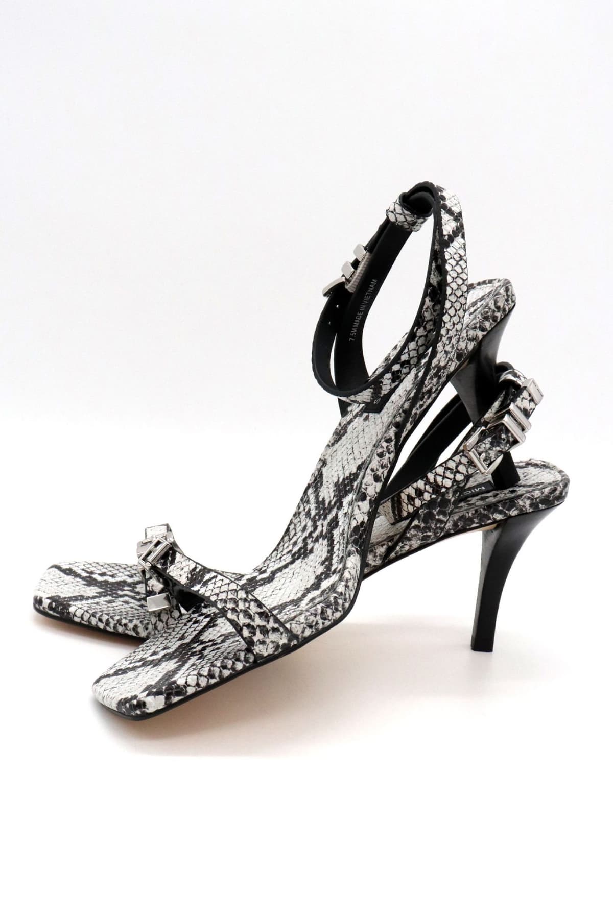 MICHAEL KORS ΠΑΠΟΥΤΣΙΑ ΠΕΔΙΛΑ DARRINGTON STILETTO ΦΙΔΙ ΜΑΥΡΟ/ΛΕΥΚΟ