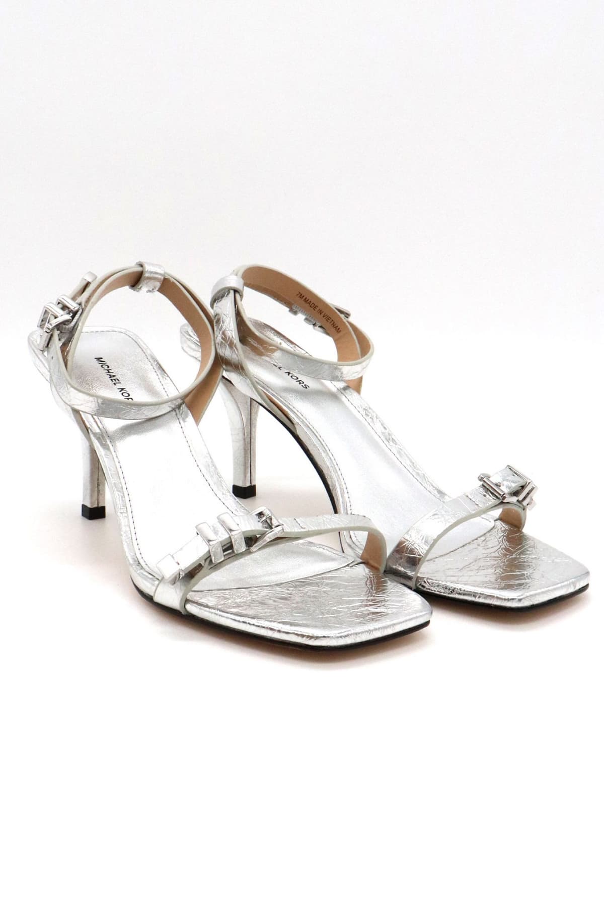 MICHAEL KORS ΠΑΠΟΥΤΣΙΑ ΠΕΔΙΛΑ DARRINGTON STILETTO ΑΣΗΜΙ