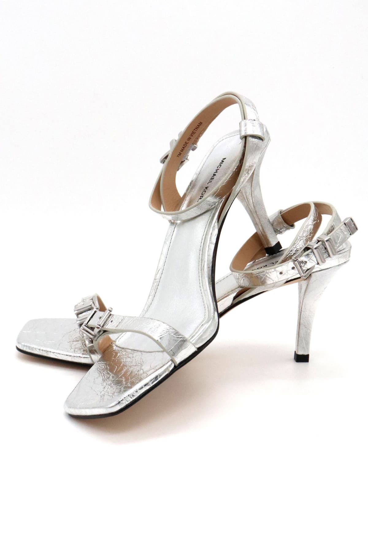 MICHAEL KORS ΠΑΠΟΥΤΣΙΑ ΠΕΔΙΛΑ DARRINGTON STILETTO ΑΣΗΜΙ