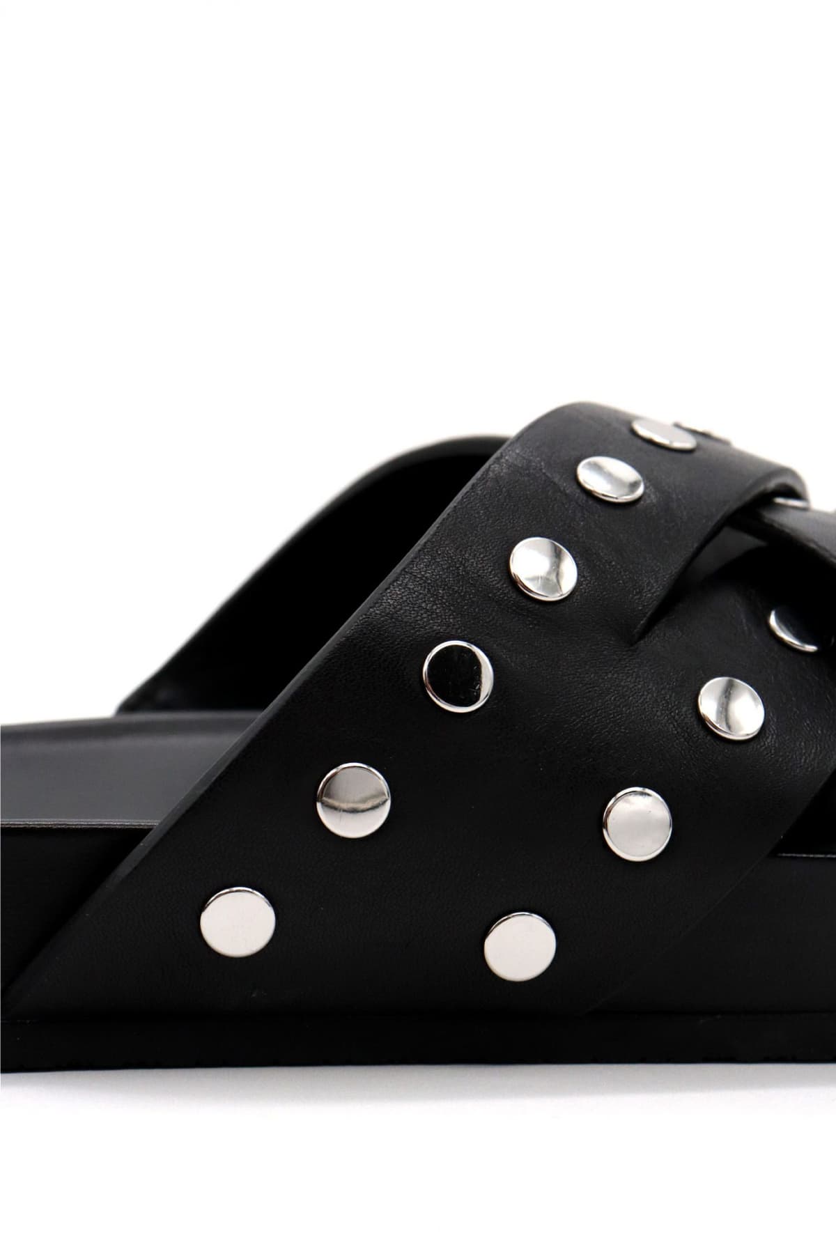 MICHAEL KORS ΠΑΠΟΥΤΣΙΑ ΠΑΝΤΟΦΛΕΣ IRENE FLAT SANDAL METAΛΛΙΚΑ ΤΡΟΥΞ LOGO ΜΑΥΡΟ