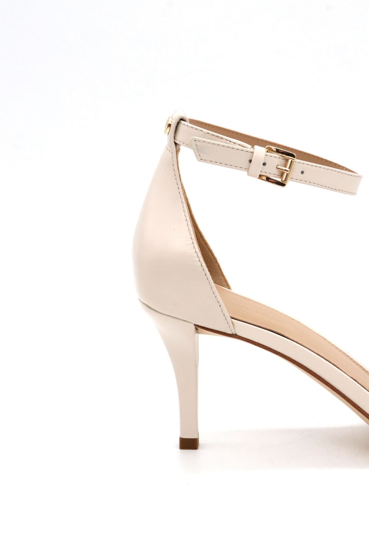 MICHAEL KORS ΠΑΠΟΥΤΣΙΑ ΠΕΔΙΛΑ JAIDA HEELED SANDAL LOGO ΚΡΕΜ