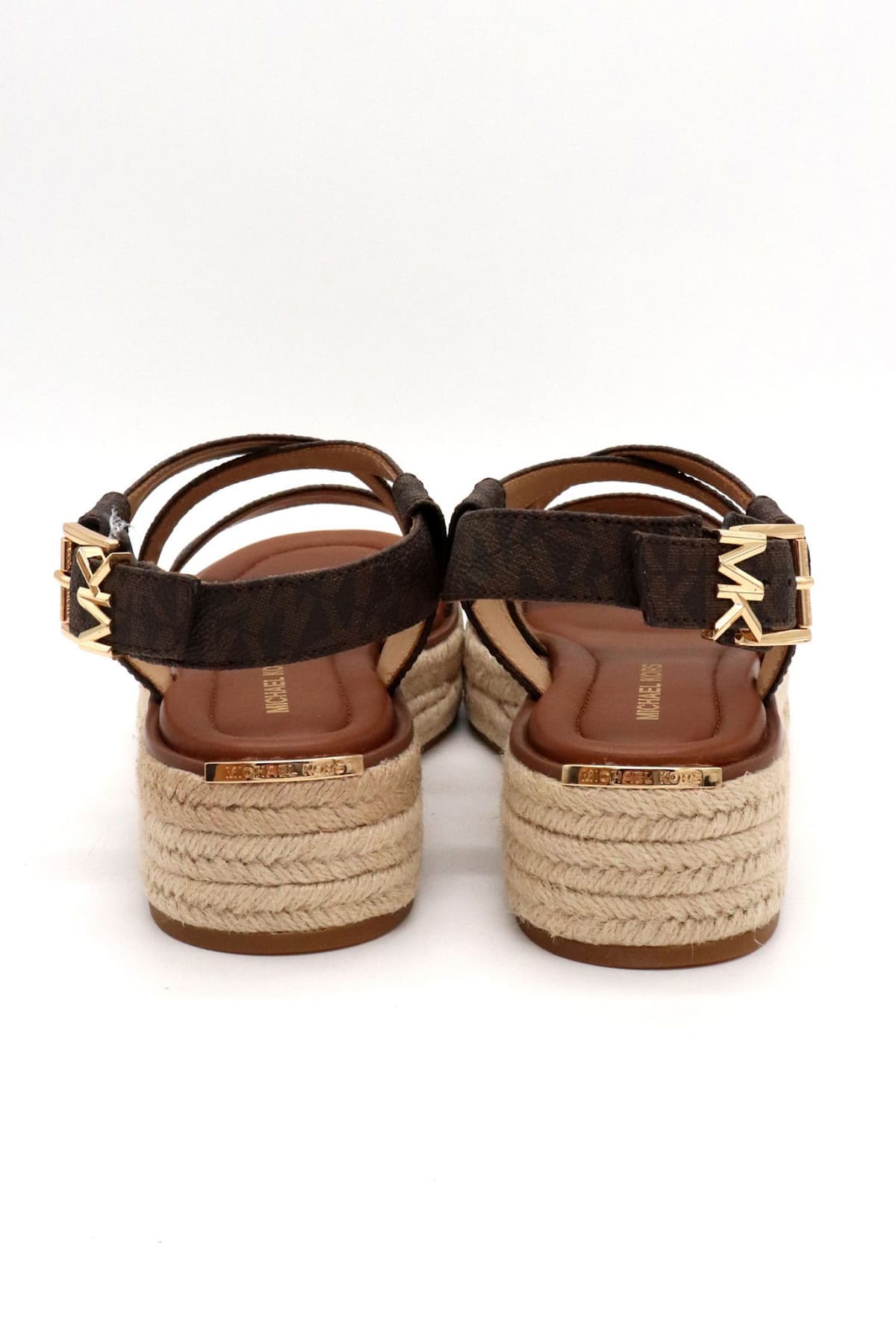 MICHAEL KORS ΠΑΠΟΥΤΣΙΑ ΠΕΔΙΛΑ LYNN ESPADRILLE SANDAL ALL OVER LOGO KAΦΕ/ΤΑΜΠΑ
