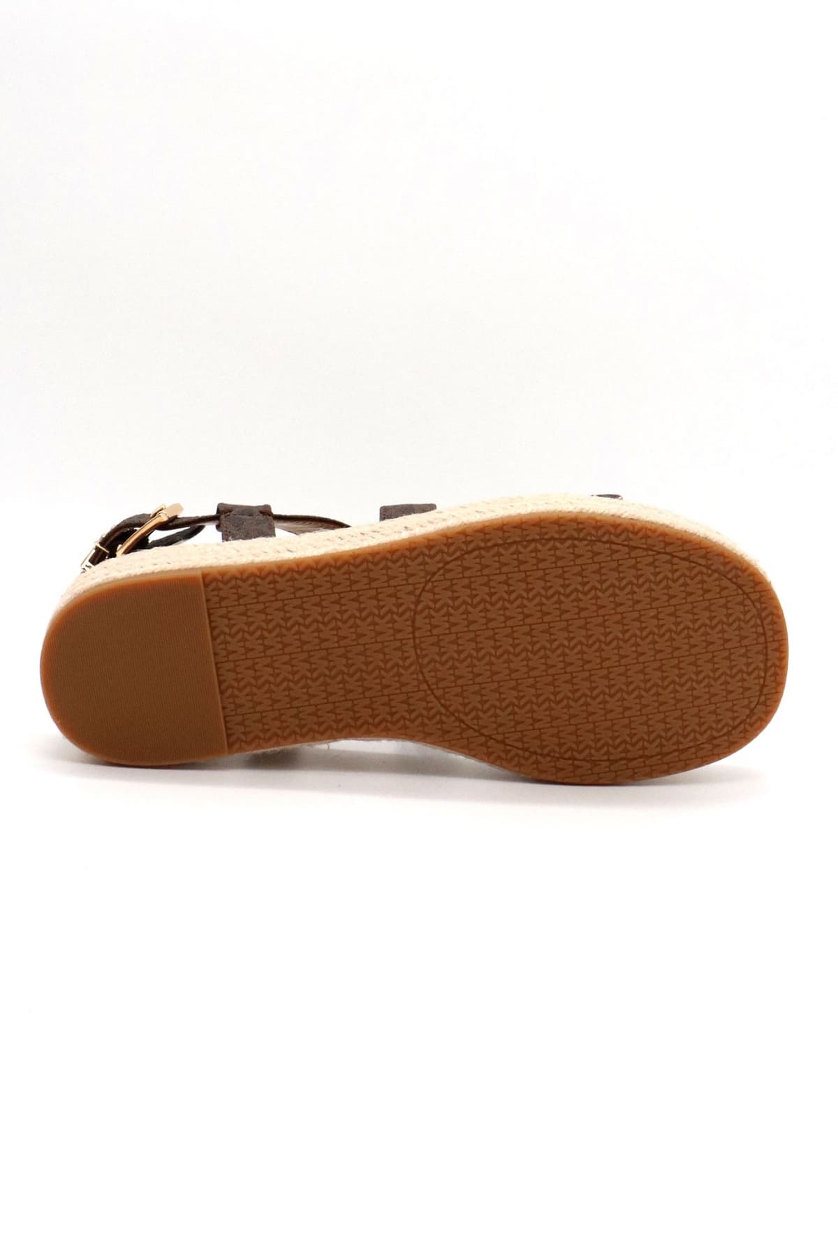 MICHAEL KORS ΠΑΠΟΥΤΣΙΑ ΠΕΔΙΛΑ LYNN ESPADRILLE SANDAL ALL OVER LOGO KAΦΕ/ΤΑΜΠΑ