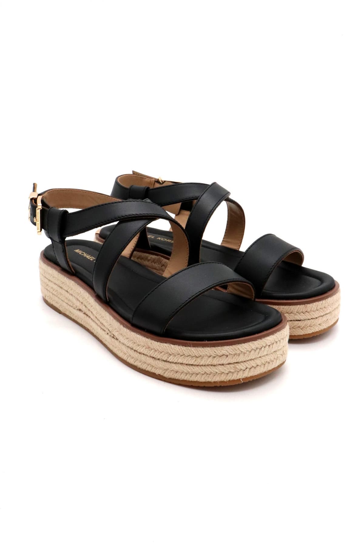 MICHAEL KORS ΠΑΠΟΥΤΣΙΑ ΠΕΔΙΛΑ LYNN ESPADRILLE SANDAL LOGO MAYΡΟ