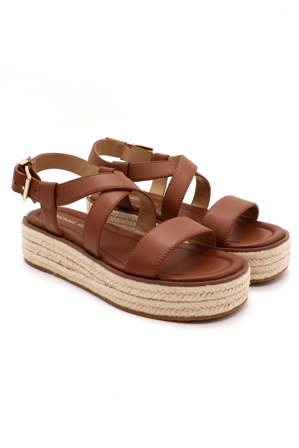 MICHAEL KORS ΠΑΠΟΥΤΣΙΑ ΠΕΔΙΛΑ LYNN ESPADRILLE SANDAL LOGO ΤΑΜΠΑ