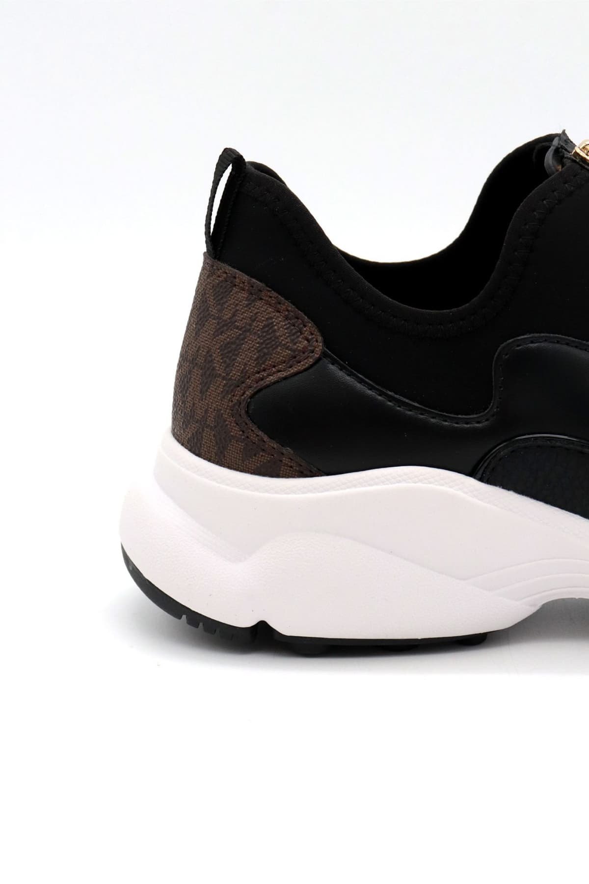 MICHAEL KORS ΠΑΠΟΥΤΣΙΑ SNEAKERS SAMI ZIP TRAINER ΦΕΡΜΟΥΑΡ LOGO MAYΡΟ