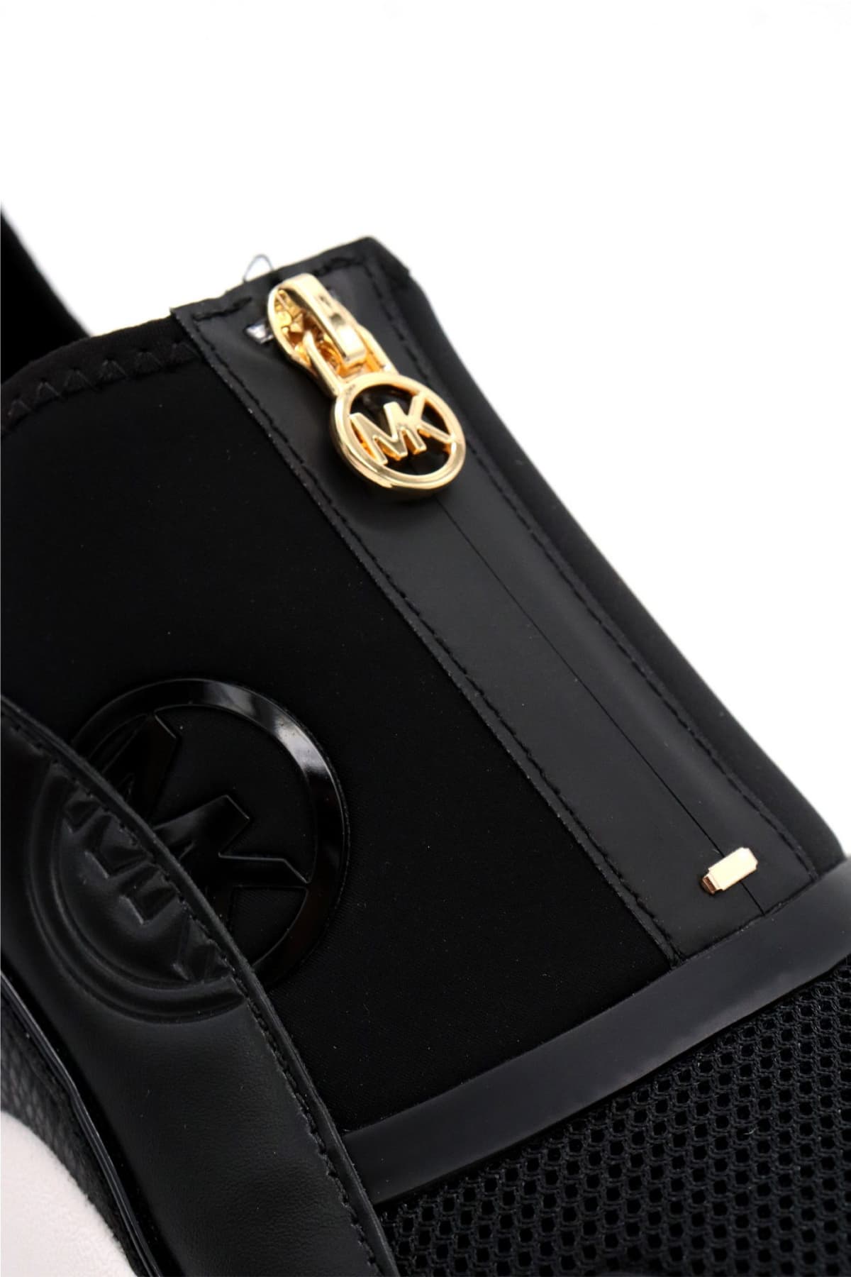 MICHAEL KORS ΠΑΠΟΥΤΣΙΑ SNEAKERS SAMI ZIP TRAINER ΦΕΡΜΟΥΑΡ LOGO MAYΡΟ