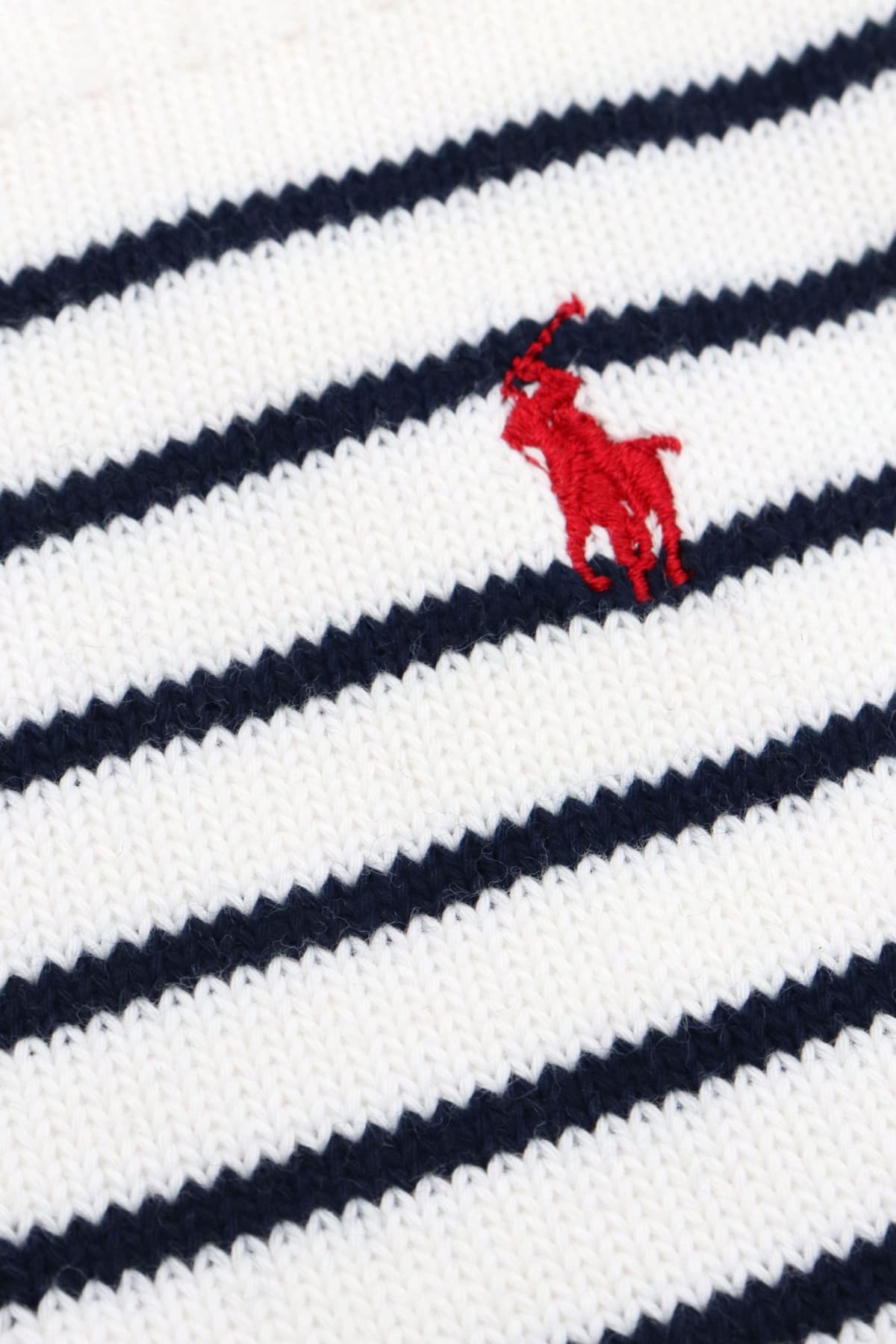 RALPH LAUREN ΚΑΛΤΣΕΣ ΡΙΓΕ LOGO ΛΕΥΚΟ-ΜΠΛΕ
