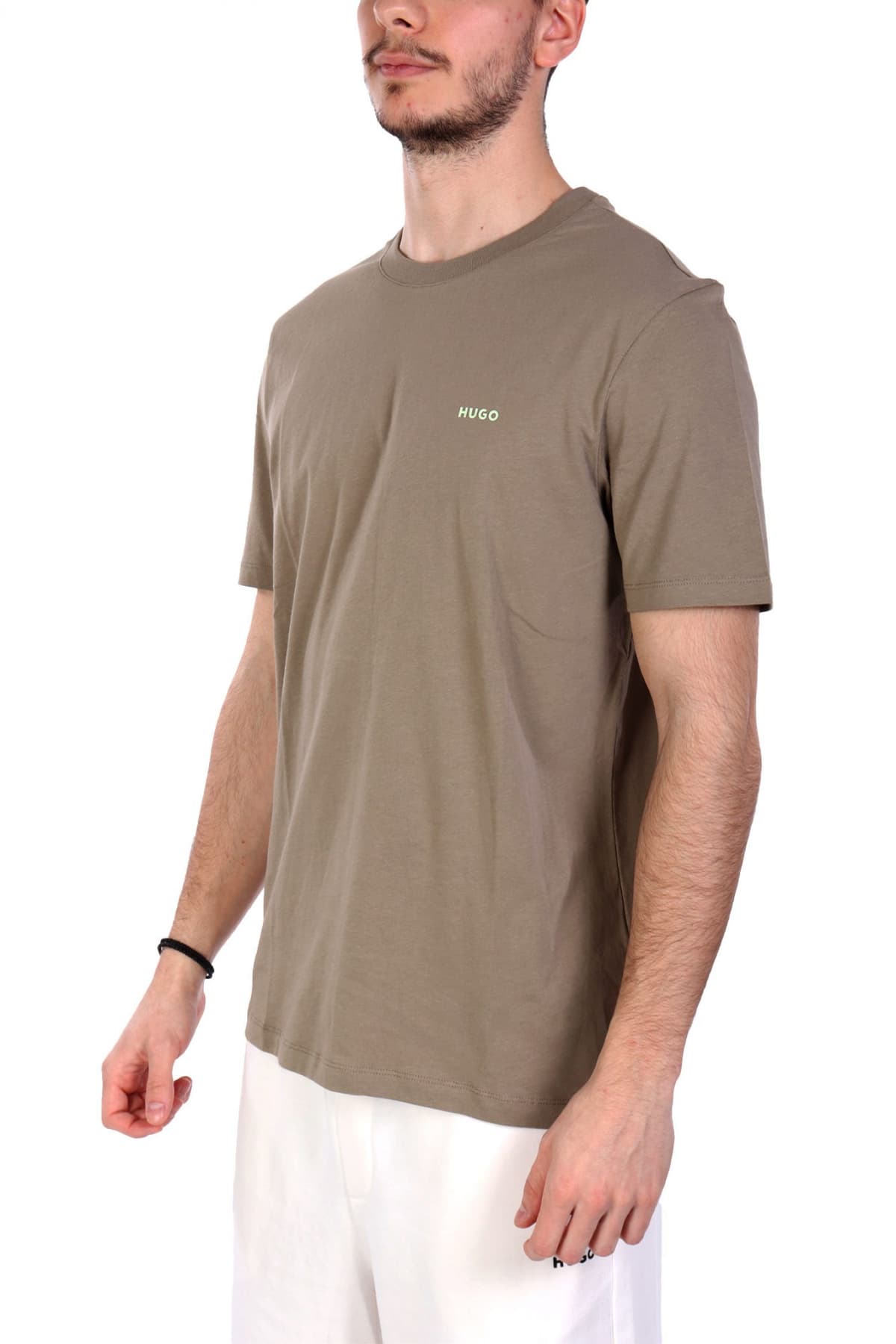HUGO T-SHIRT DERO222 LOGO XAKI