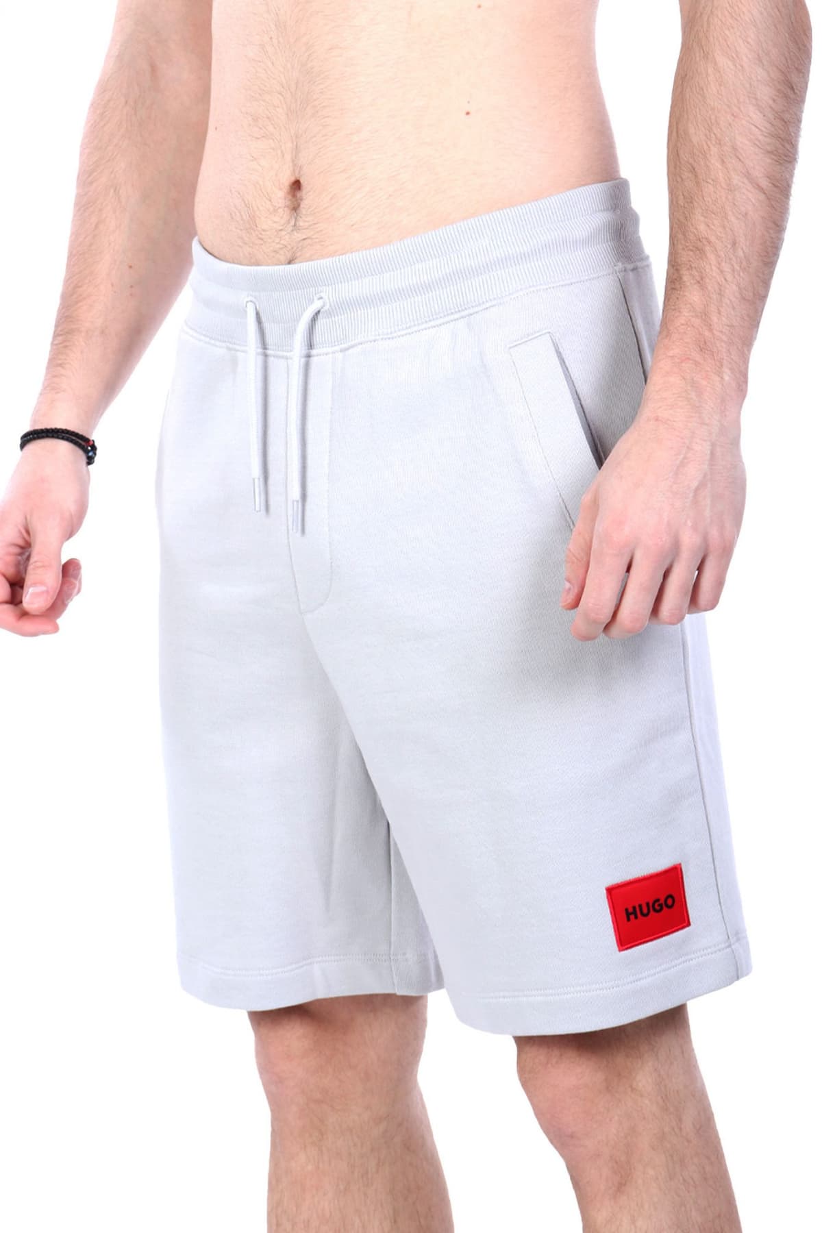 HUGO ΒΕΡΜΟΥΔΑ DIZ222 LOGO ΑΝΟΙΧΤΟ ΓΚΡΙ