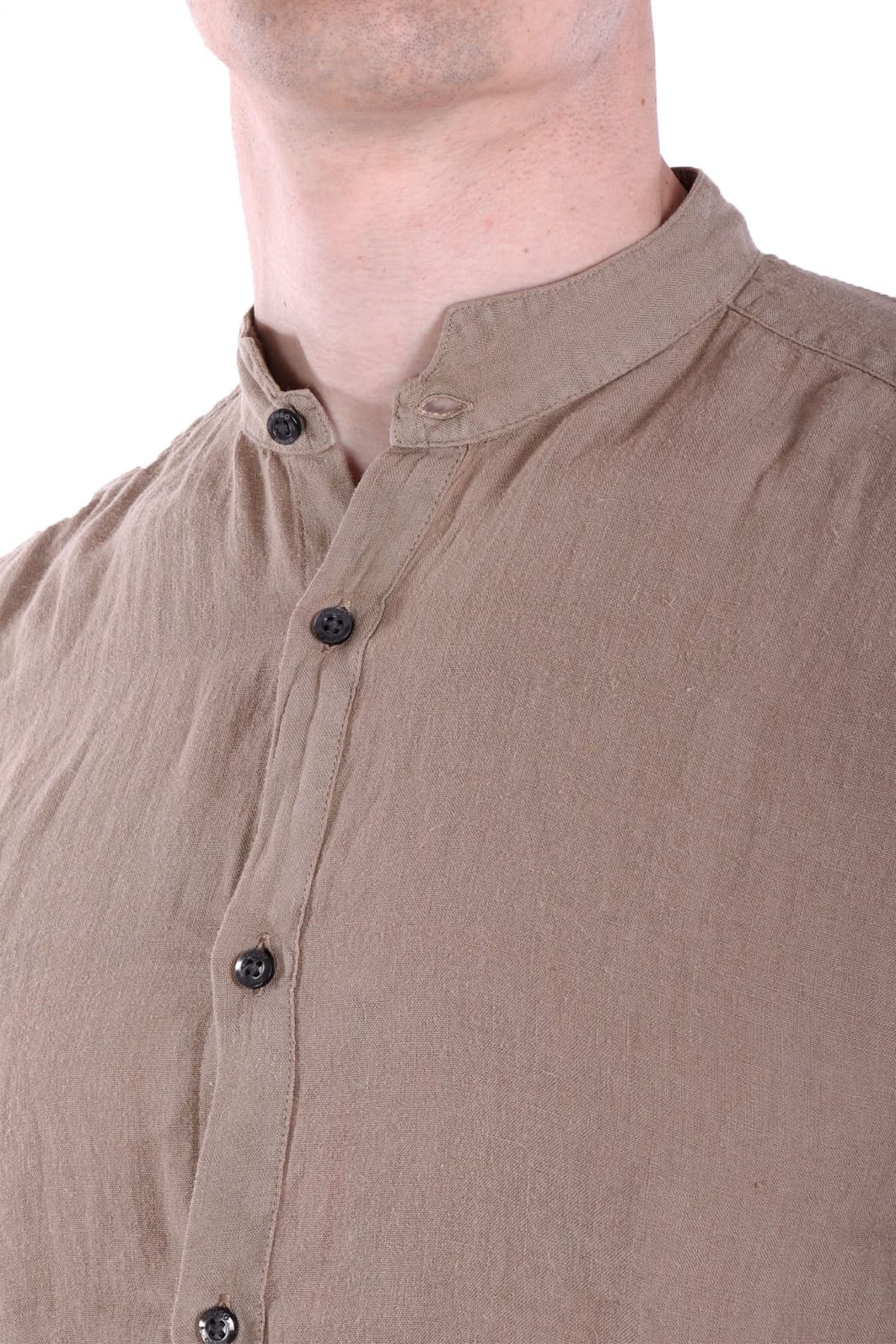 Men's Shirts Hugo Khaki