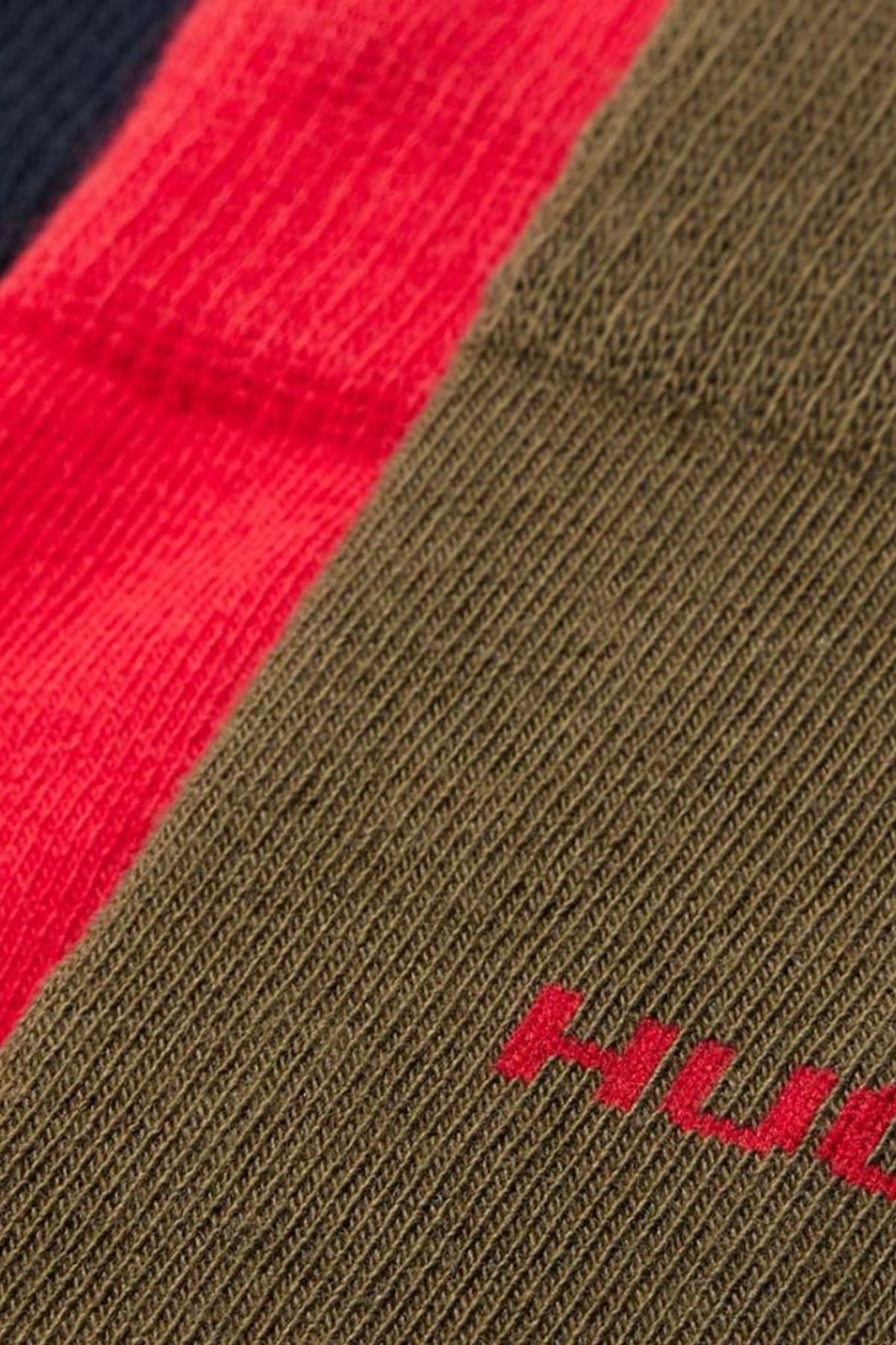 HUGO ΚΑΛΤΣΕΣ 3PACK 3P RS UNI CC ΧΑΚΙ-ΜΠΛΕ-ΚΟΚΚΙΝΟ