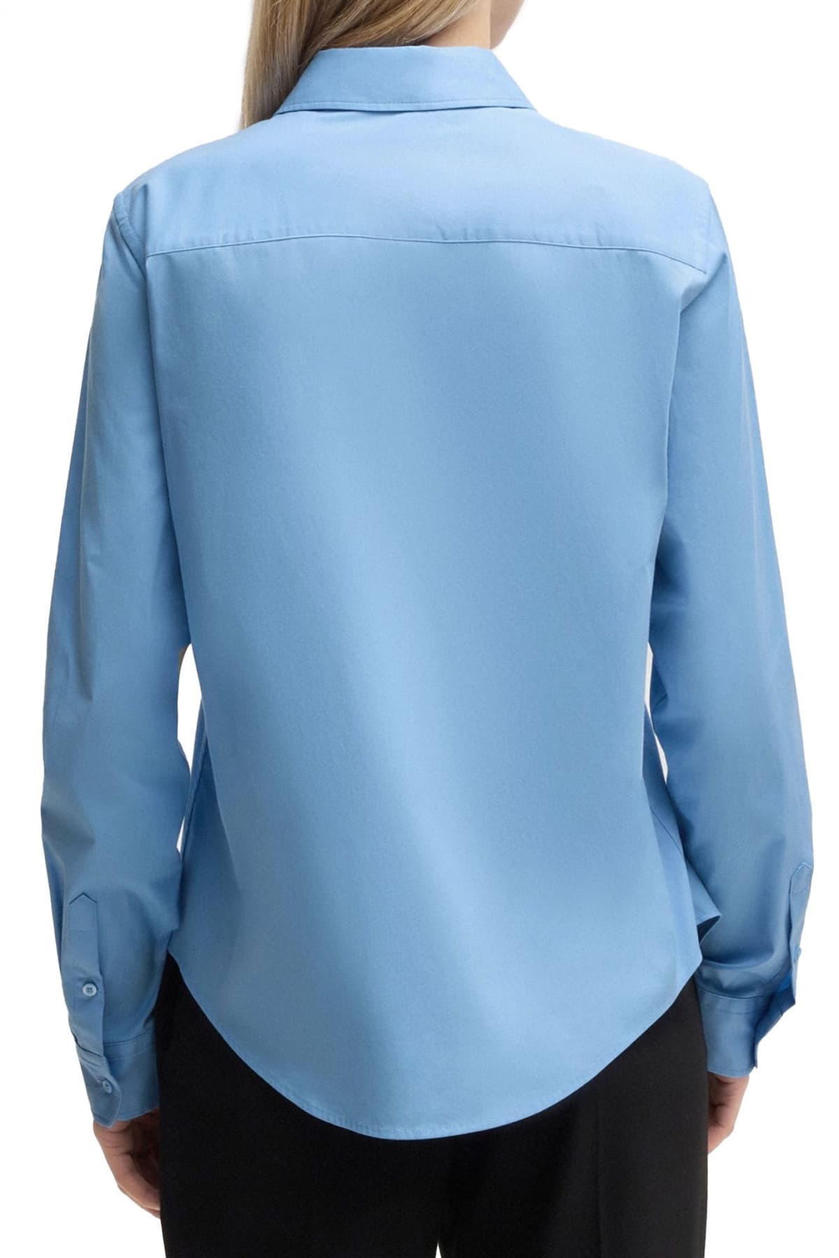 HUGO ΠΟΥΚΑΜΙΣΟ THE ESSENTIAL SHIRT LOGO ΣΙΕΛ