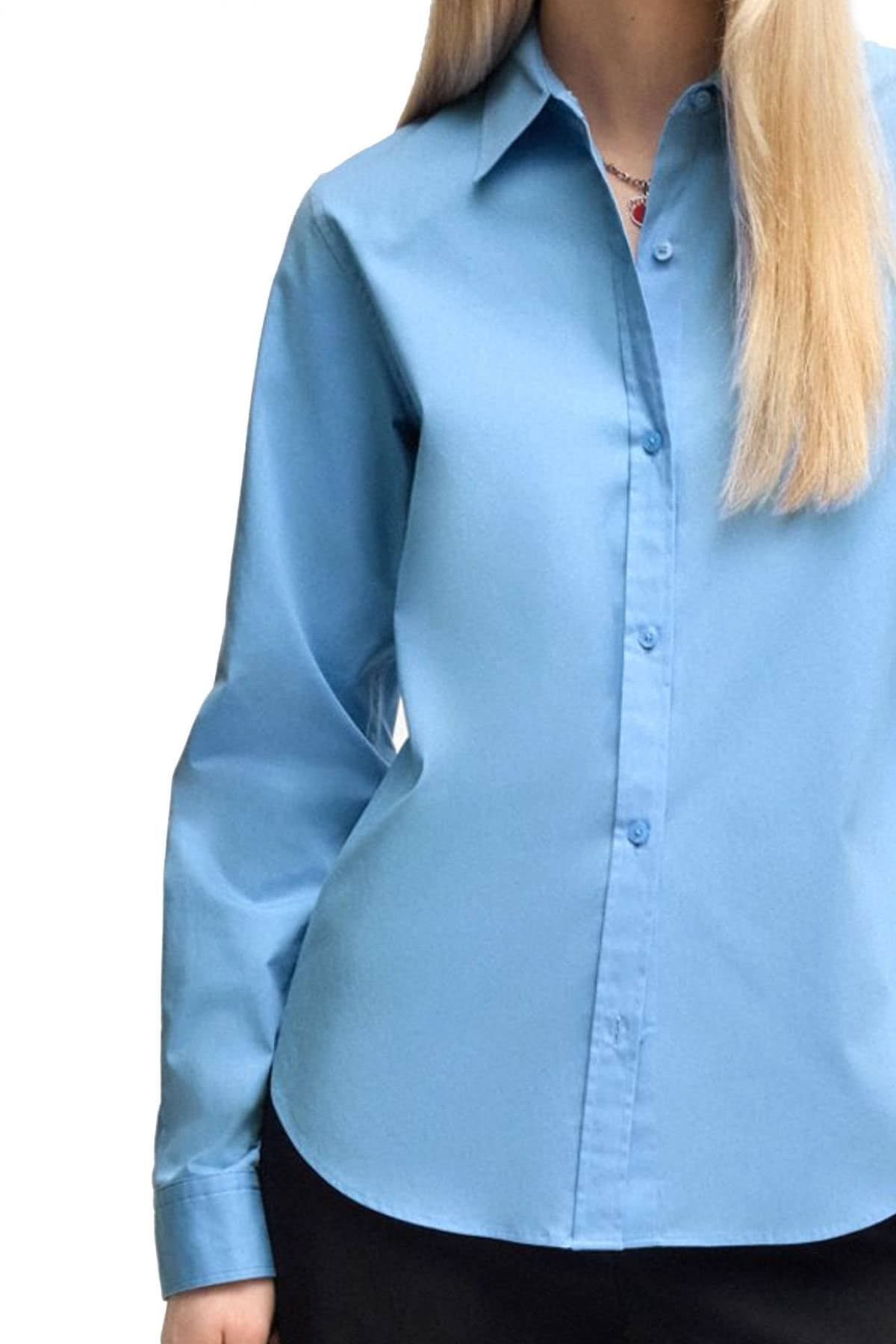 HUGO ΠΟΥΚΑΜΙΣΟ THE ESSENTIAL SHIRT LOGO ΣΙΕΛ