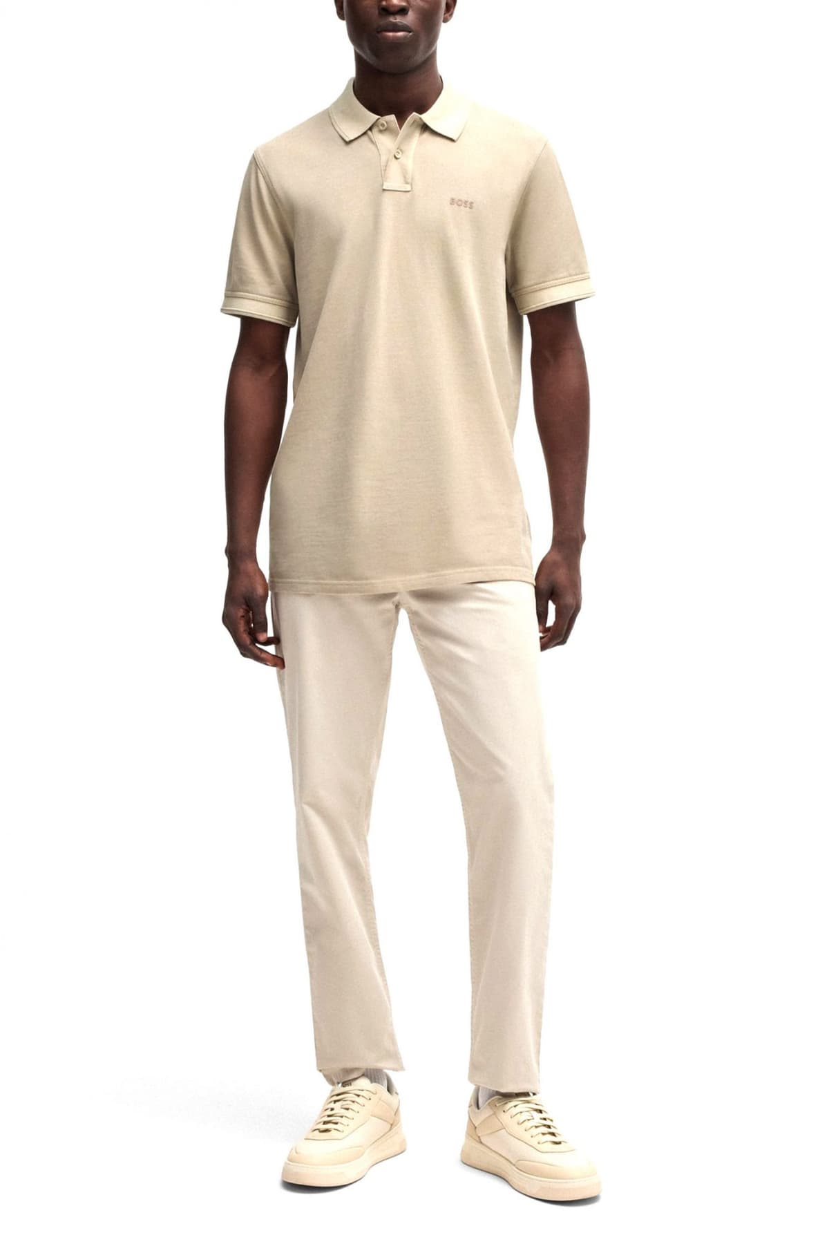 BOSS CASUAL POLO REGULAR FIT PRIME ΜΠΕΖ