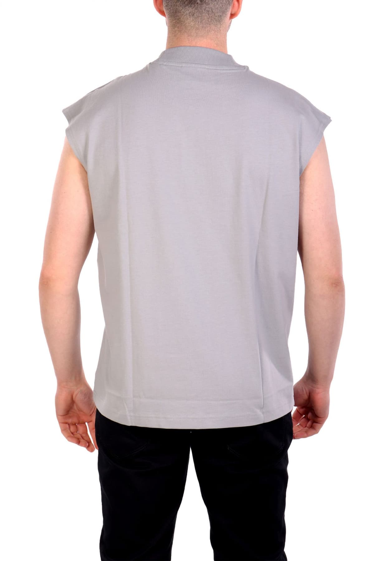 HUGO BLUE T-SHIRT NAVERTZ ΓΚΡΙ