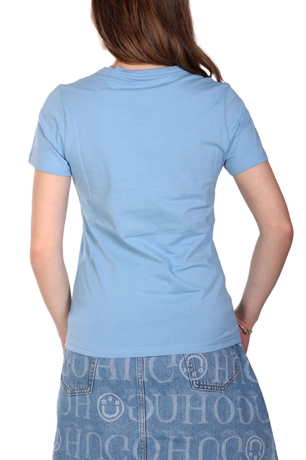 HUGO BLUE T-SHIRT CLASSIC TEE_B LOGO ΑΝΟΙΧΤΟ ΜΠΛΕ