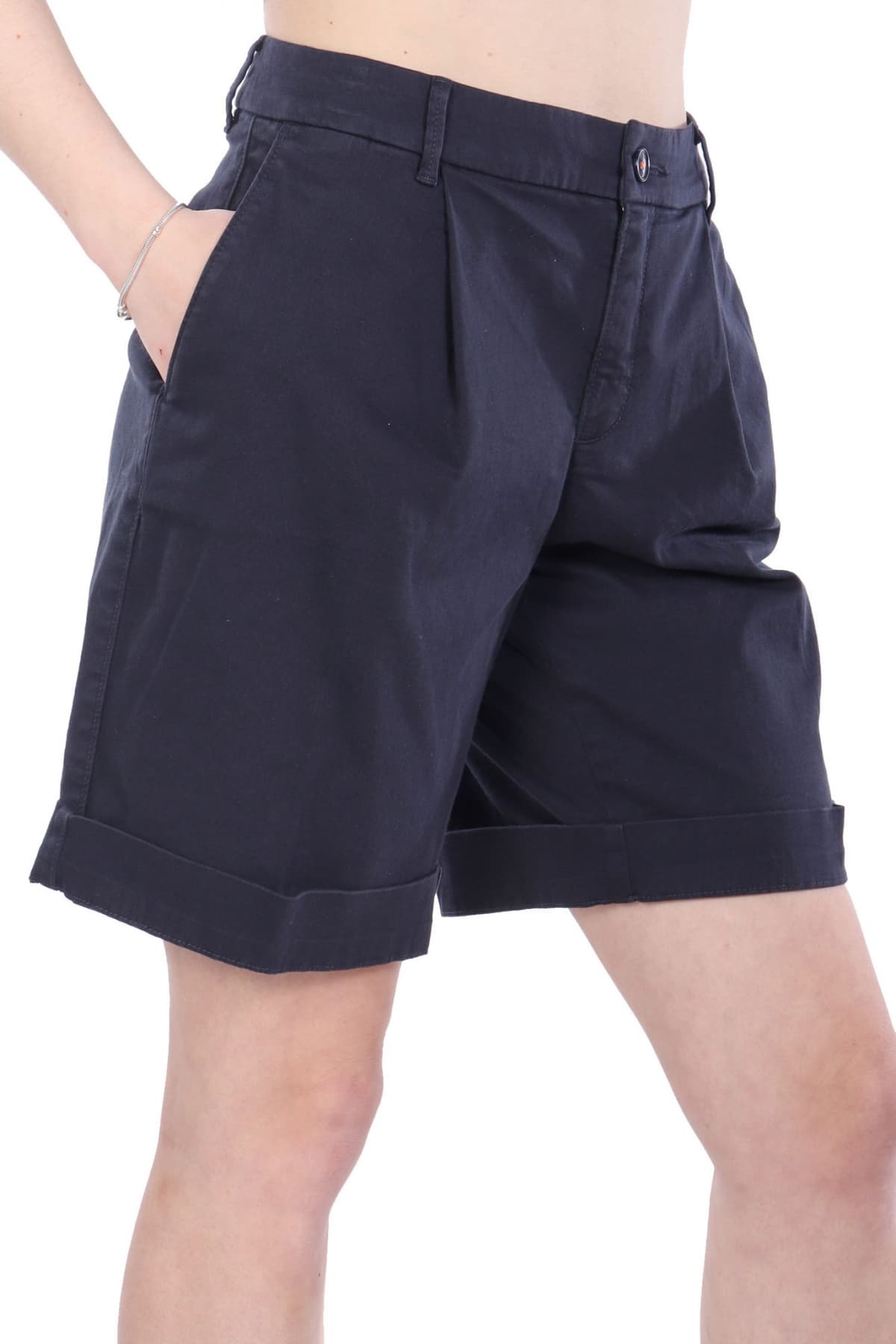 BOSS ΒΕΡΜΟΥΔΑ C_TAGGIE1-D ΣΚΟΥΡΟ ΜΠΛΕ